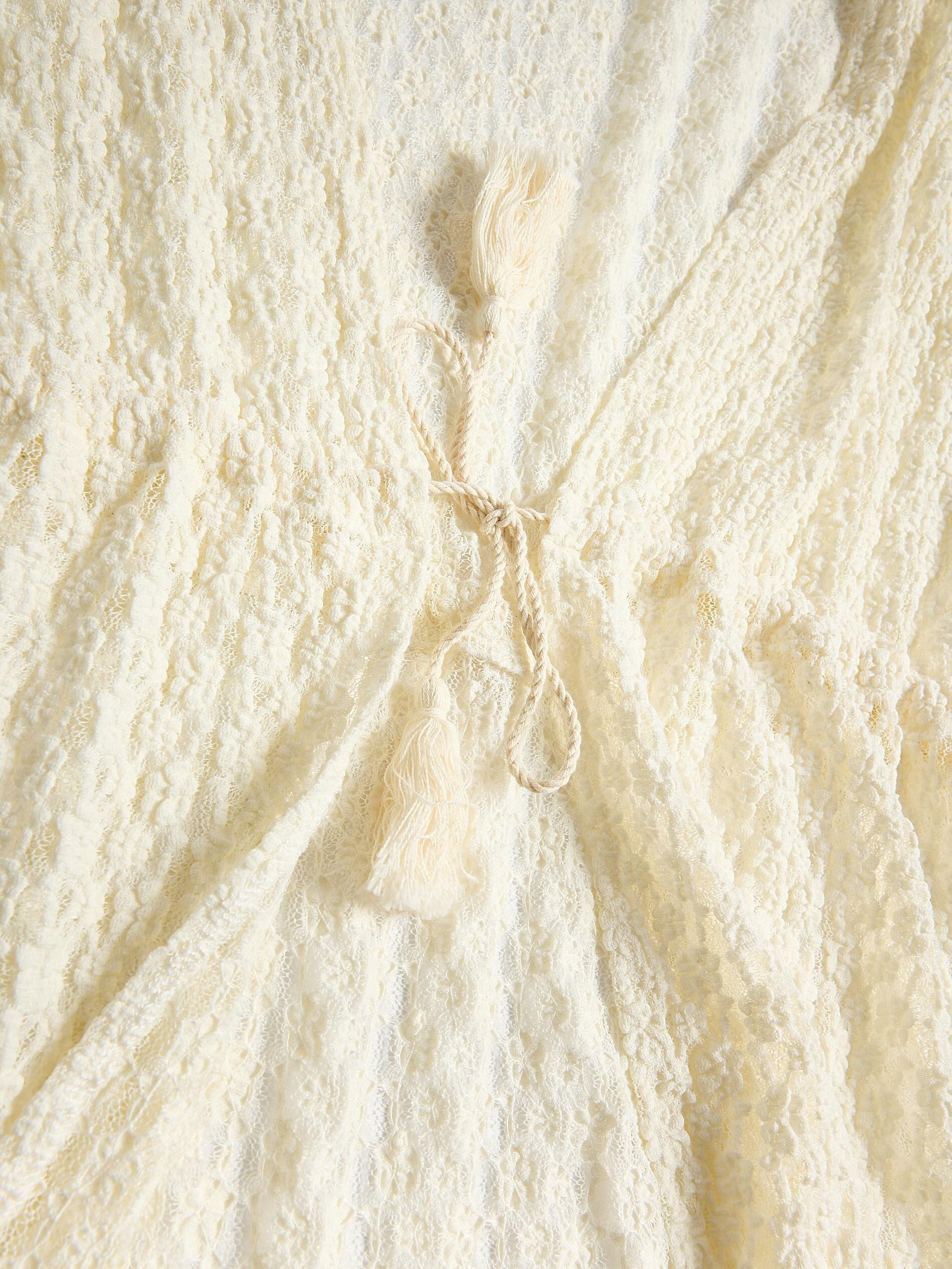 Cream Ladies` Poncho, , large image number 1
