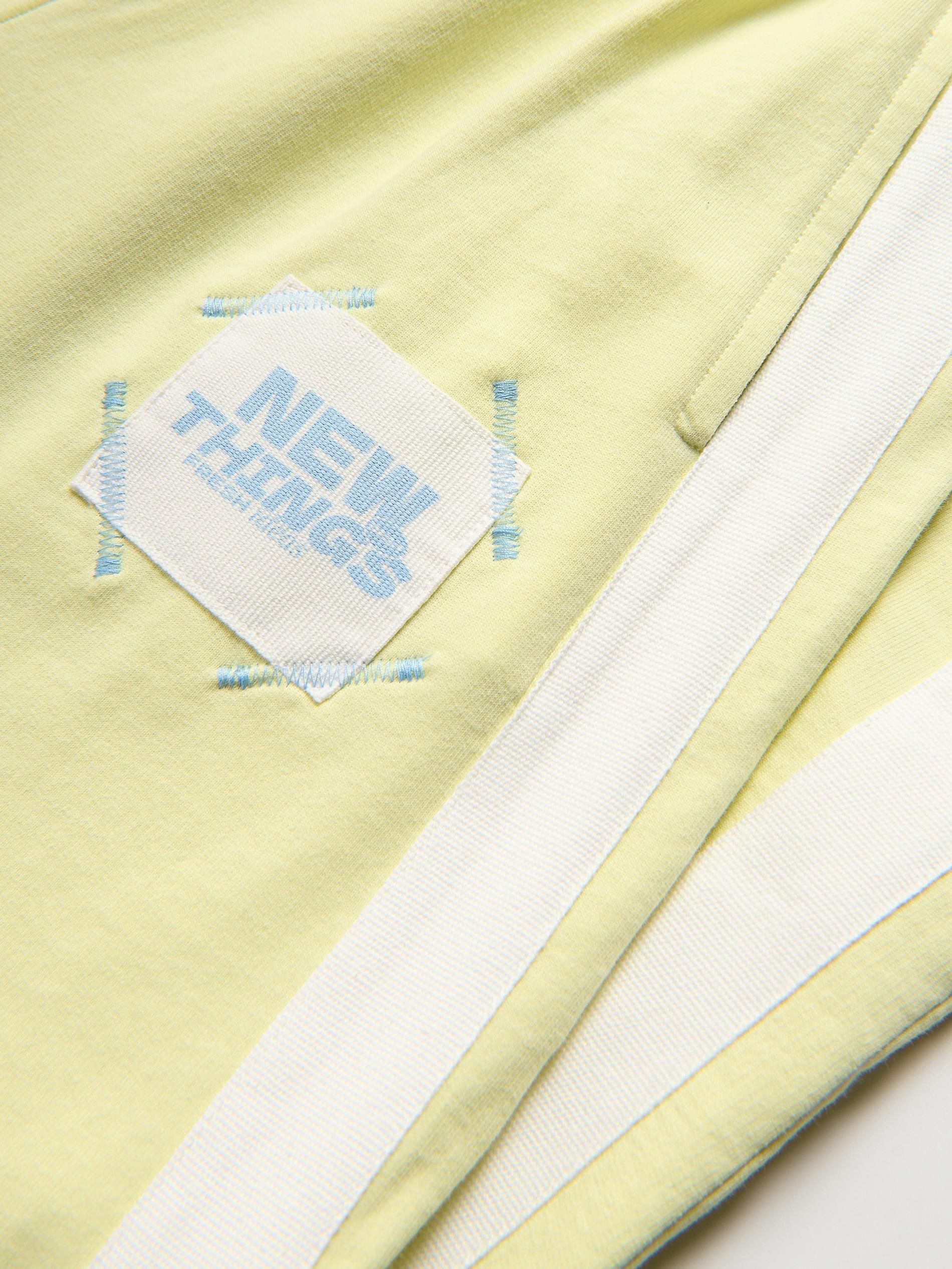 Yellow Side Stripe Sweatpants, Yellow, large image number 3