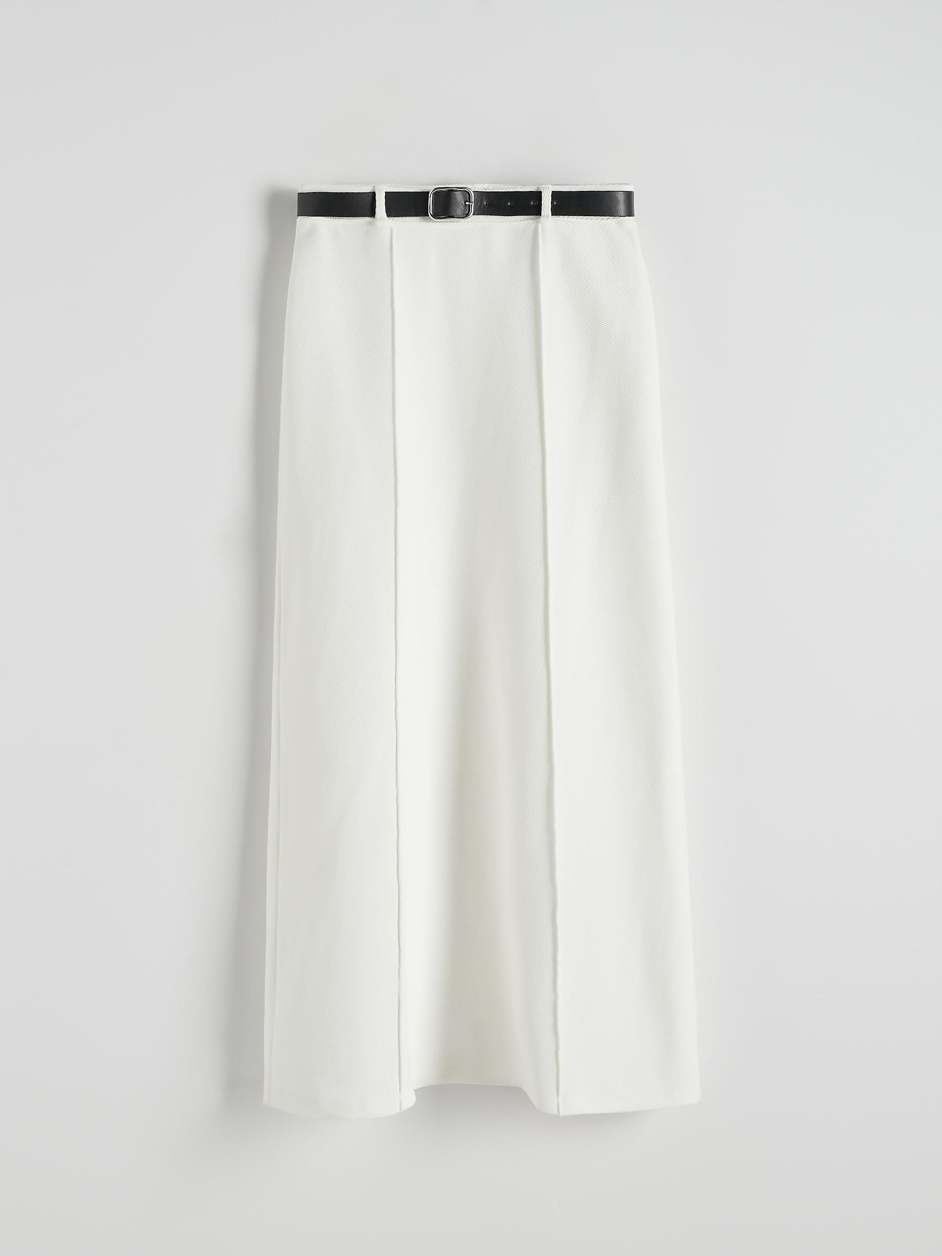 Reserved - White Mini Skirt With Belt