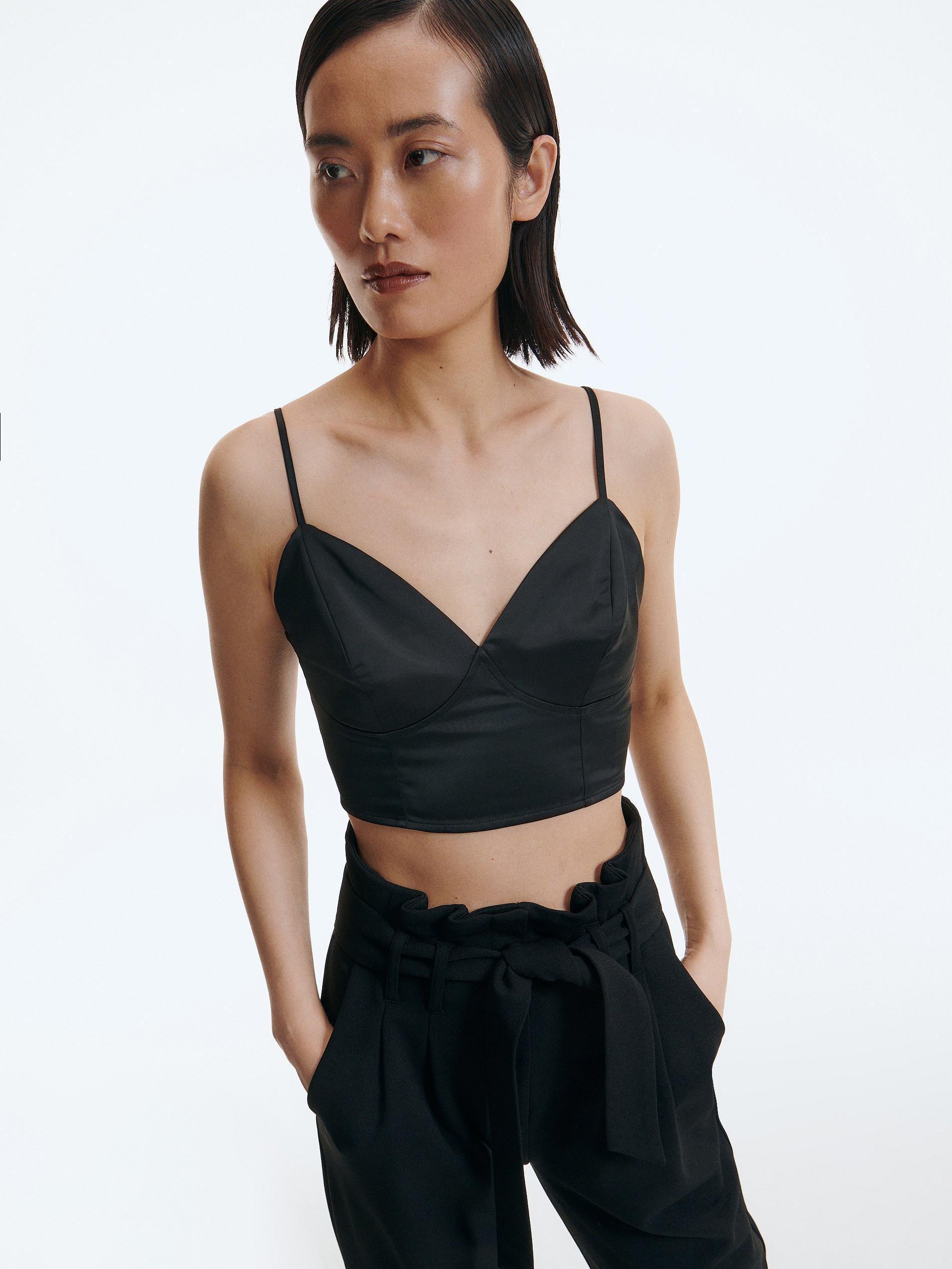 Black Paperbag Trousers, , large image number 5