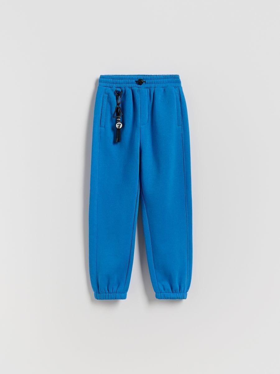 Blue Cotton Joggers, Blue, medium