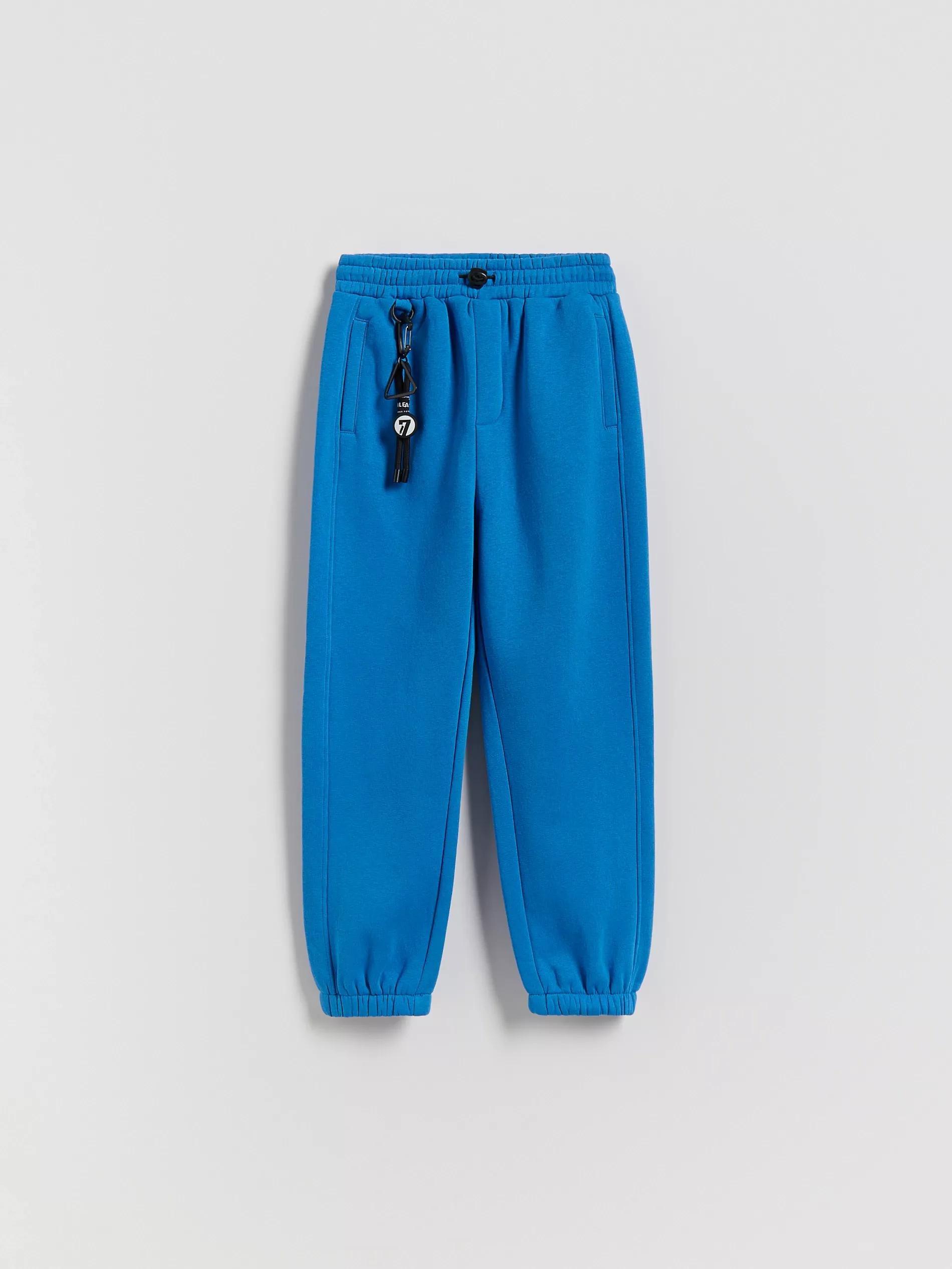 Blue Cotton Joggers, Blue, medium