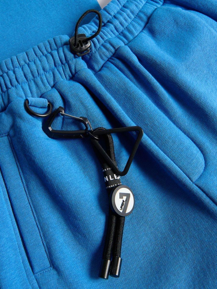 Blue Cotton Joggers, Blue, medium