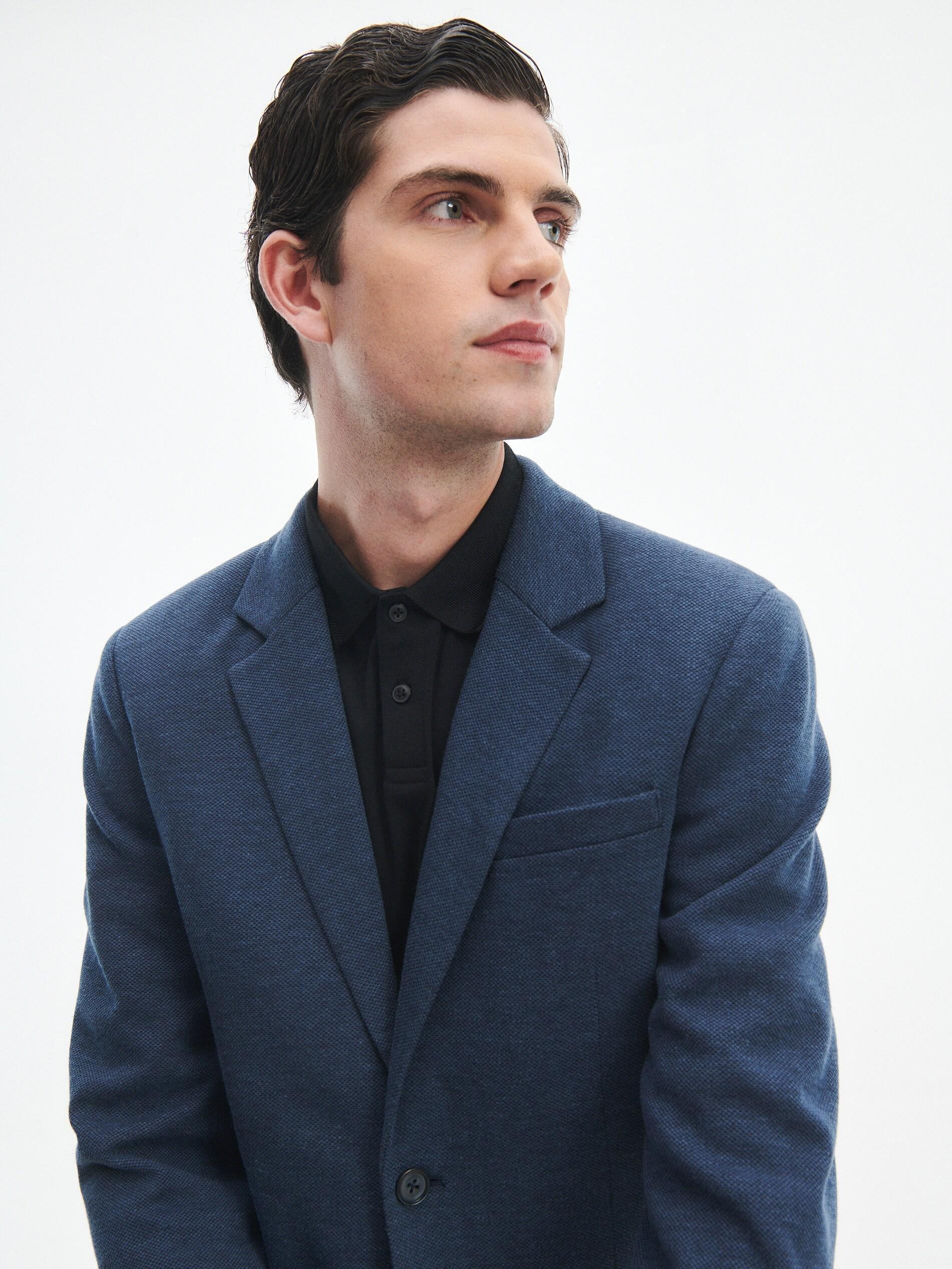 Navy Slim Fit Blazer, , large image number 2