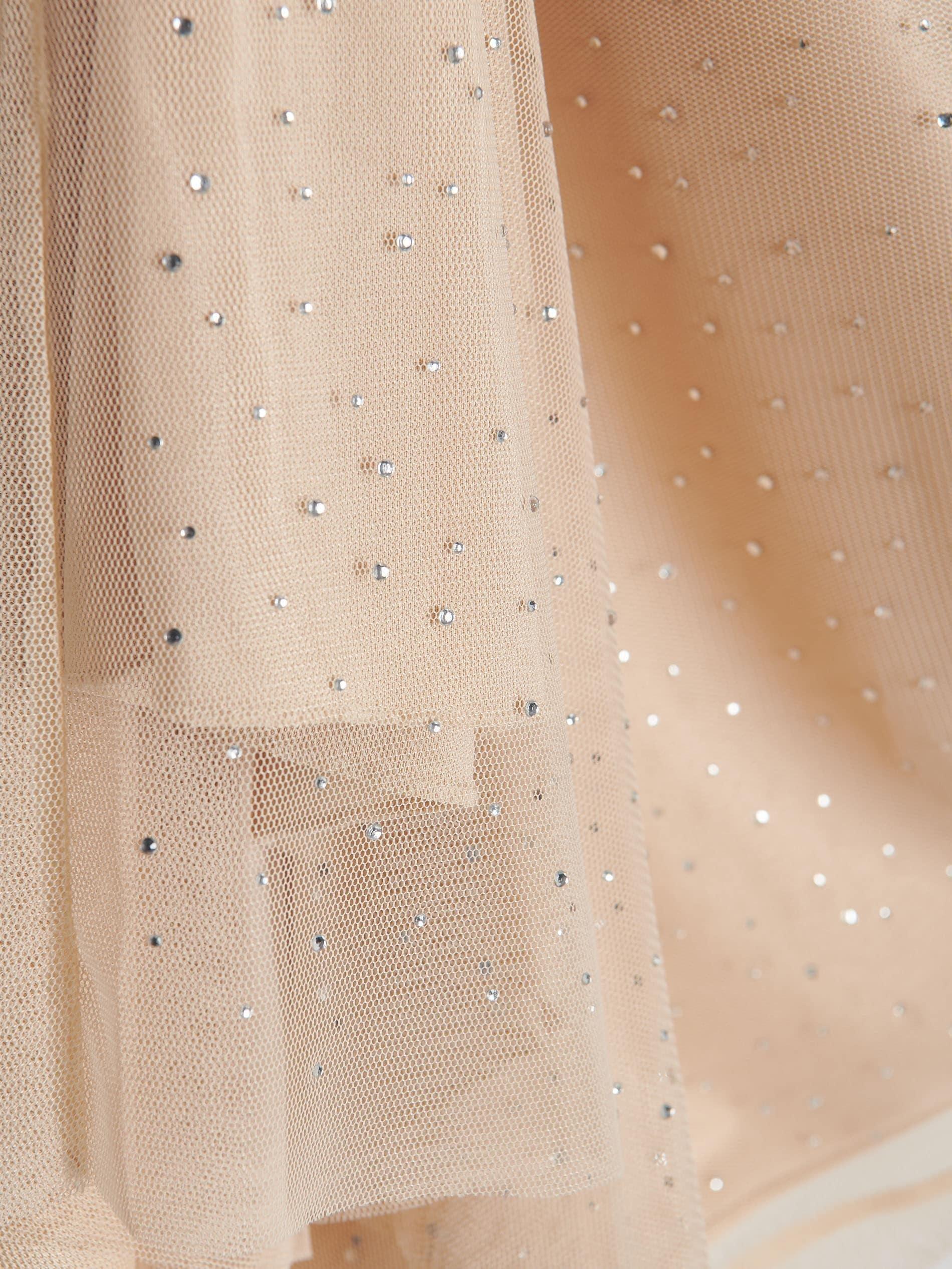 Beige Applique Maxi Skirt, , large image number 4