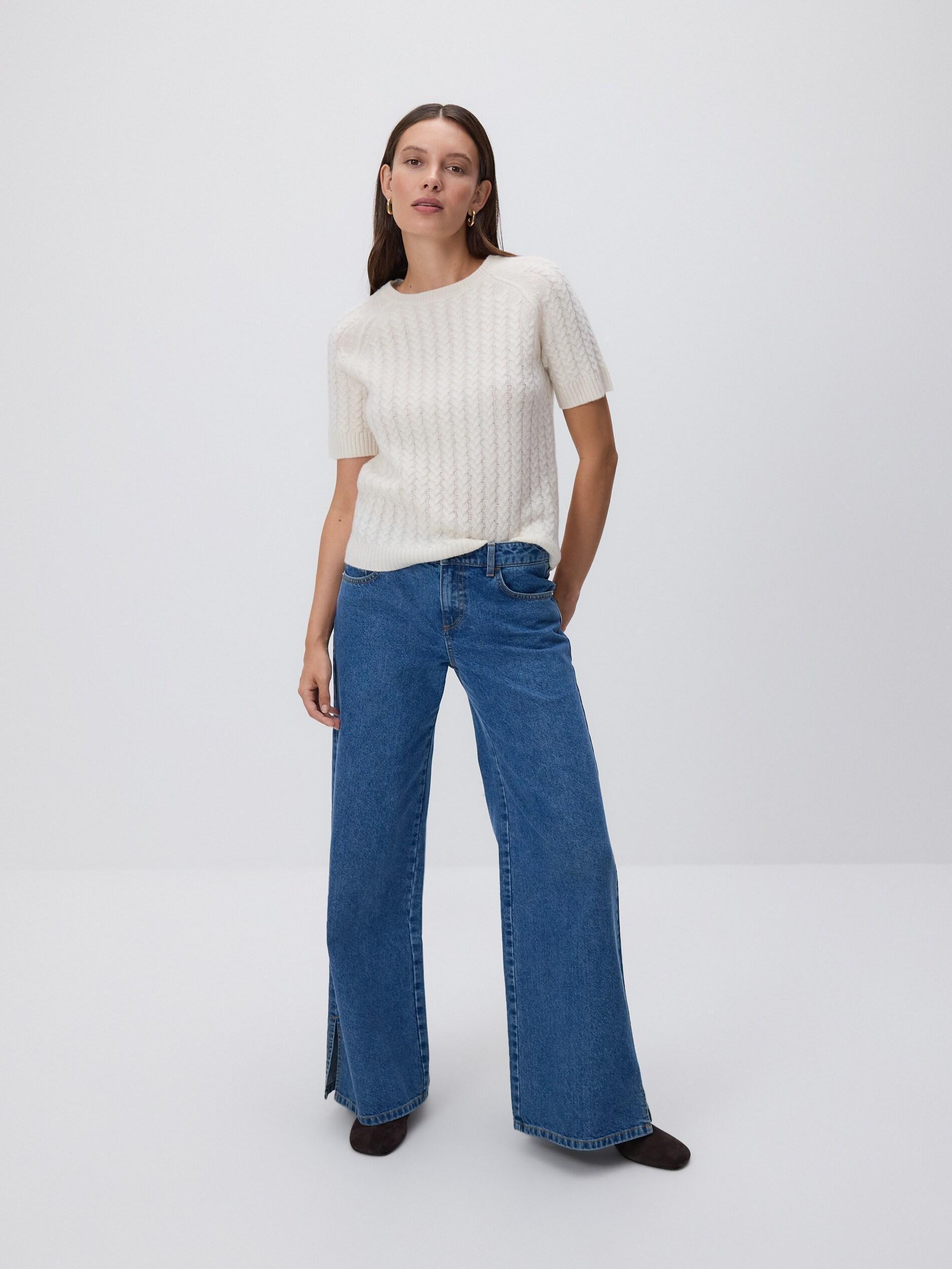 Cream Wool Jumper, Ivory, large image number 1