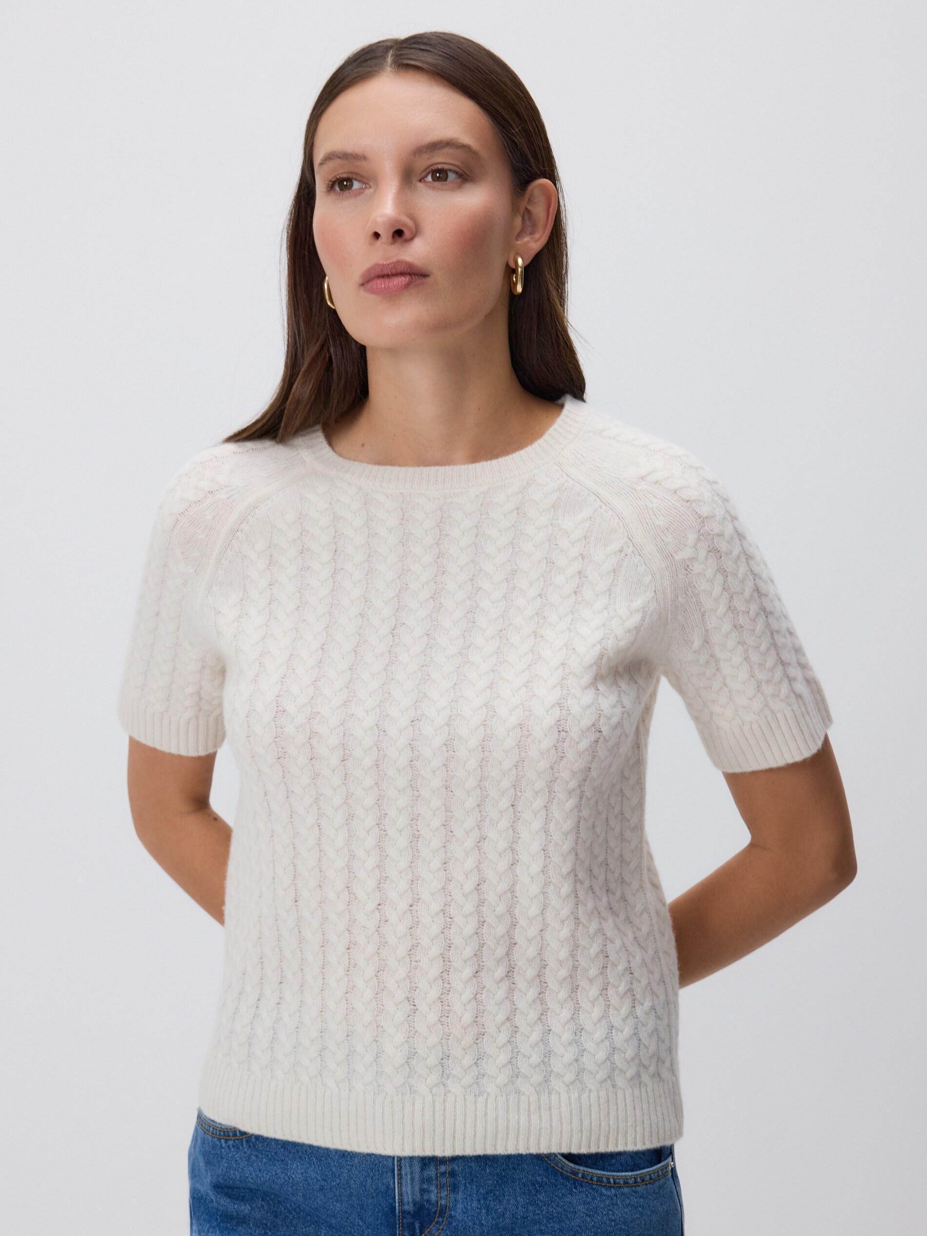 Cream Wool Jumper, Ivory, large image number 2