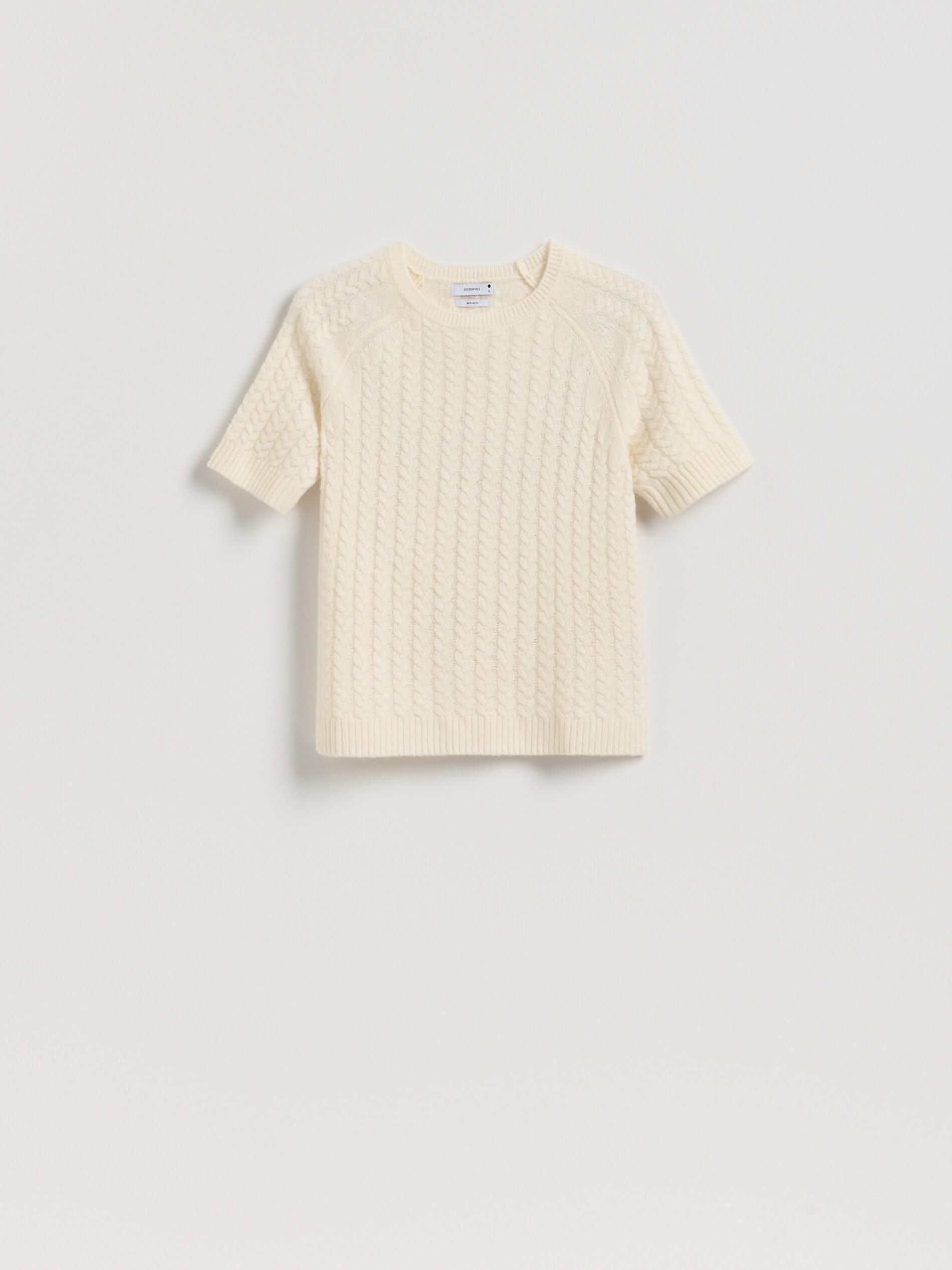 Cream Wool Jumper, Ivory, large image number 4