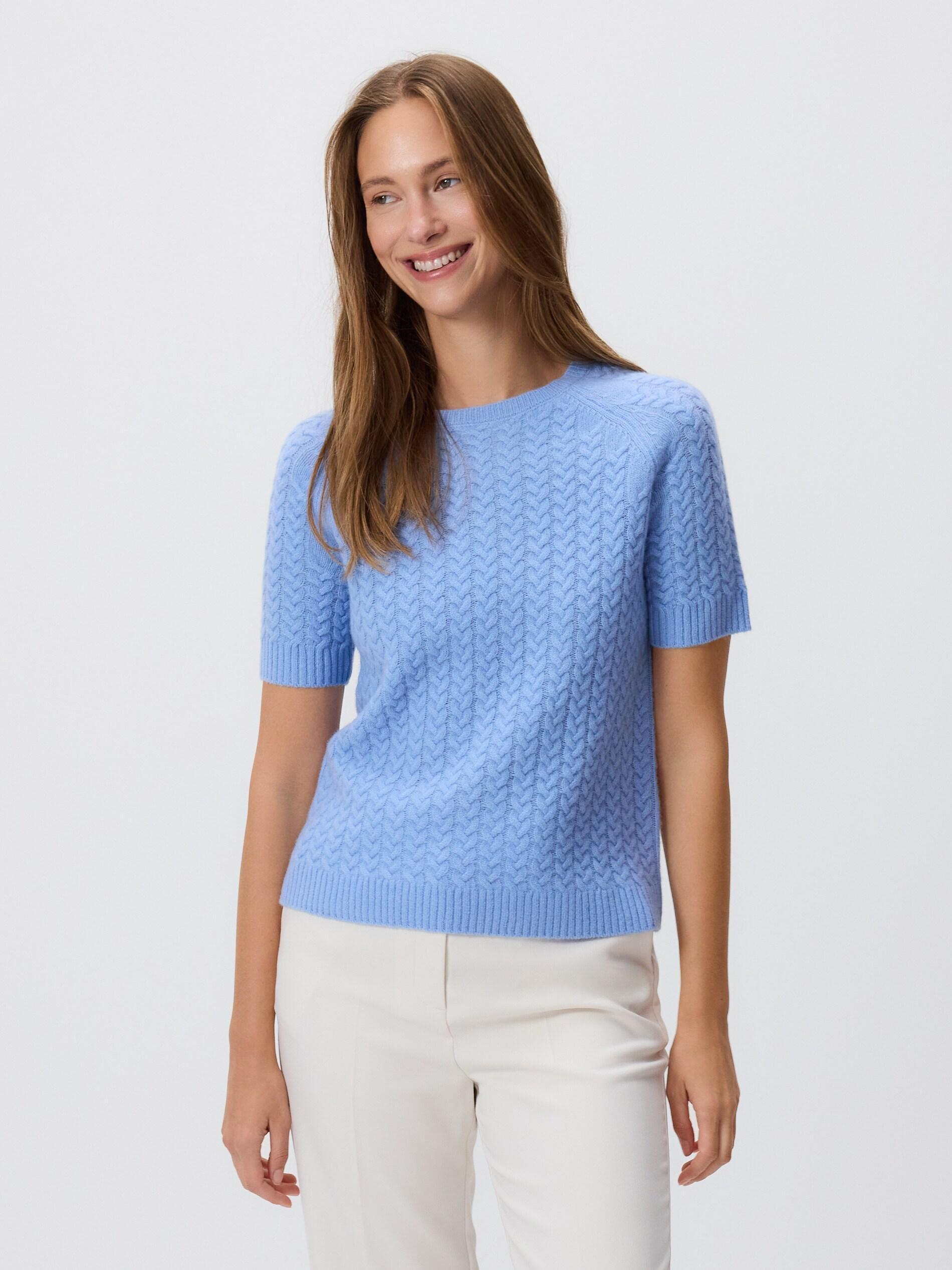 Blue Wool Jumper, Blue, large image number 0