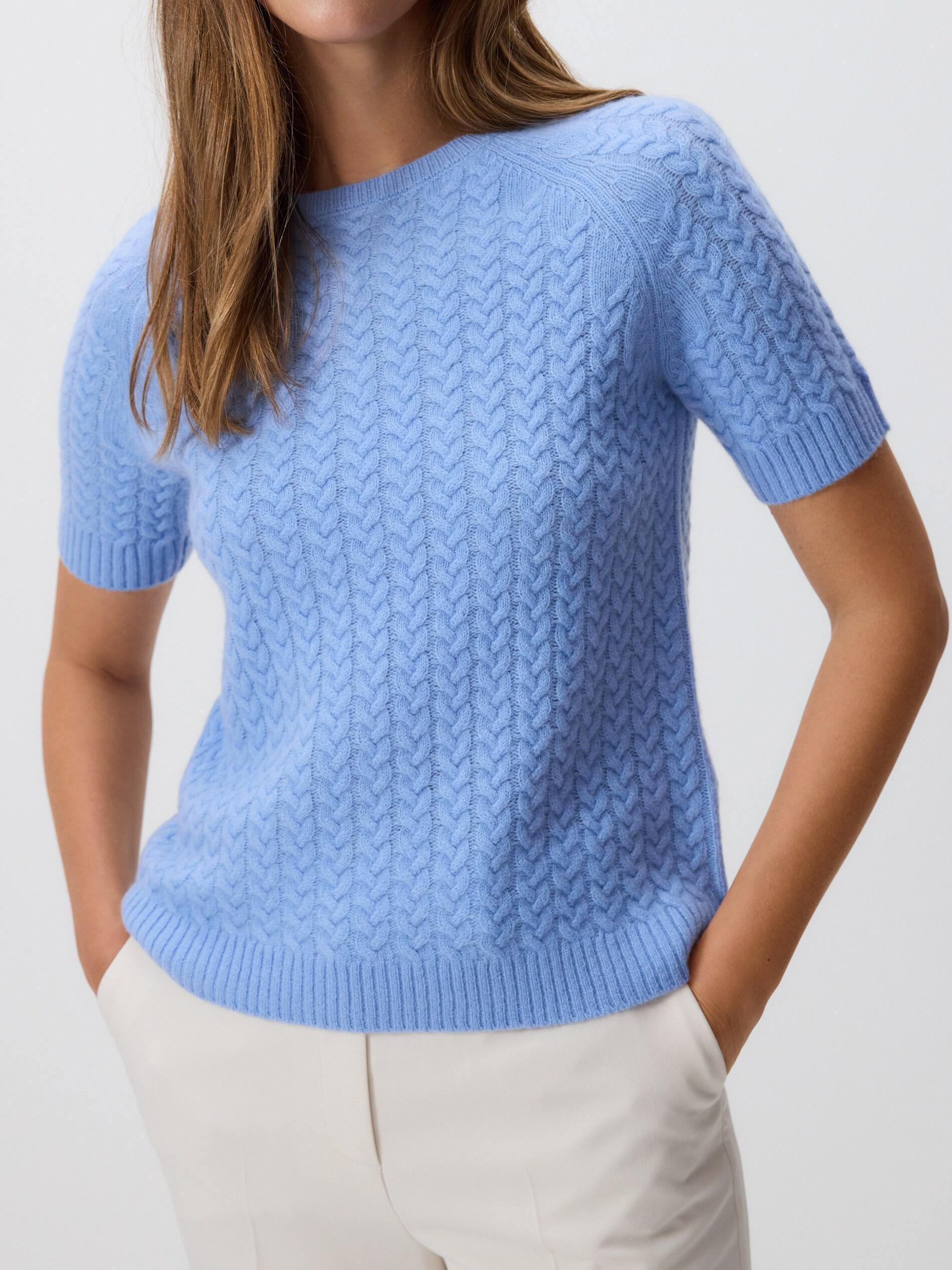 Blue Wool Jumper, Blue, large image number 2