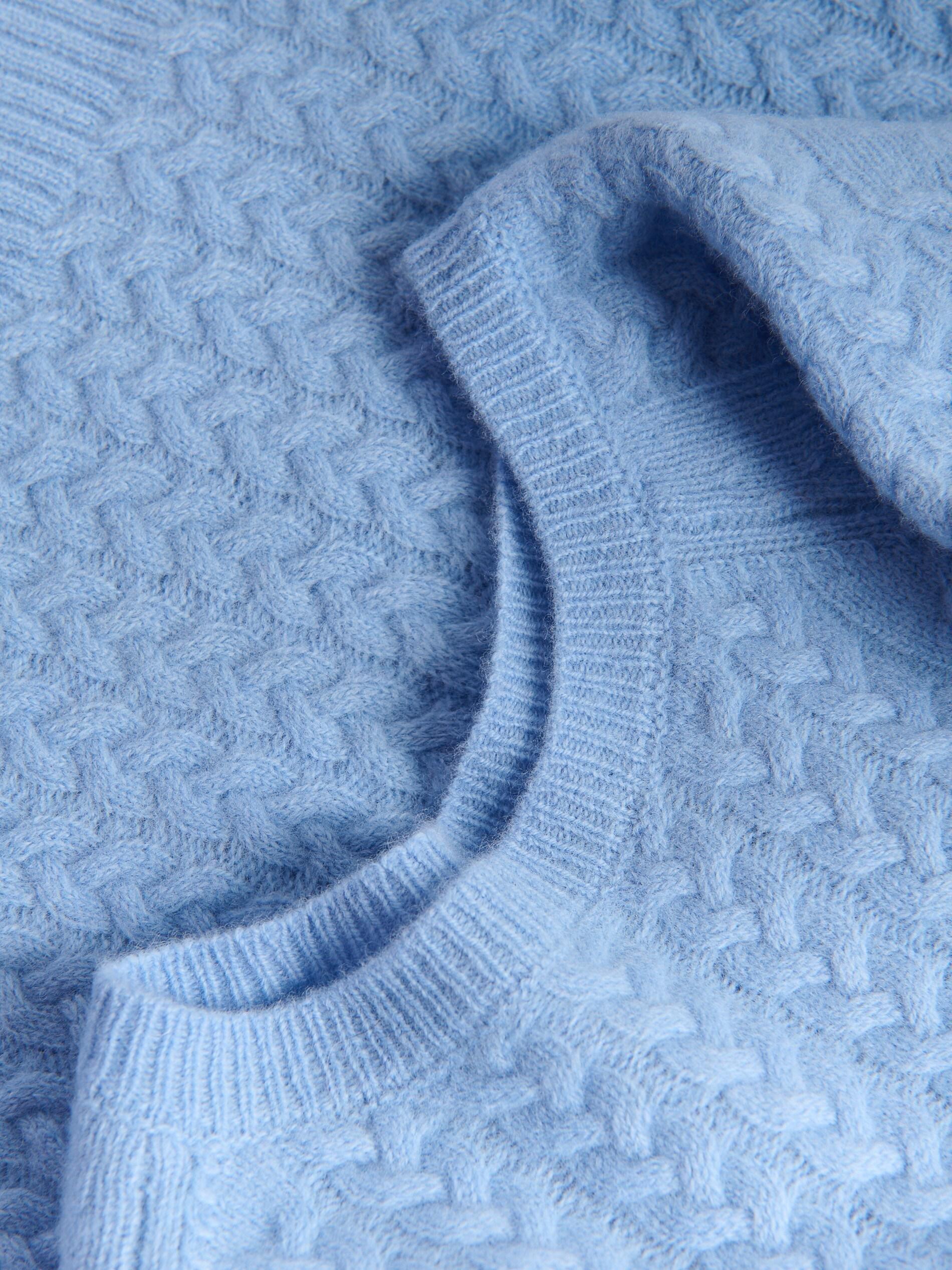 Blue Wool Jumper, Blue, large image number 5