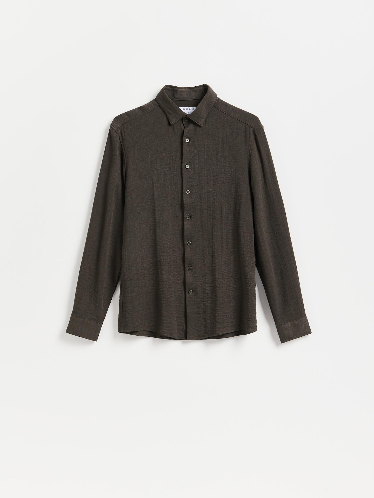 Green Regular Fit Shirt, Khaki, large image number 4