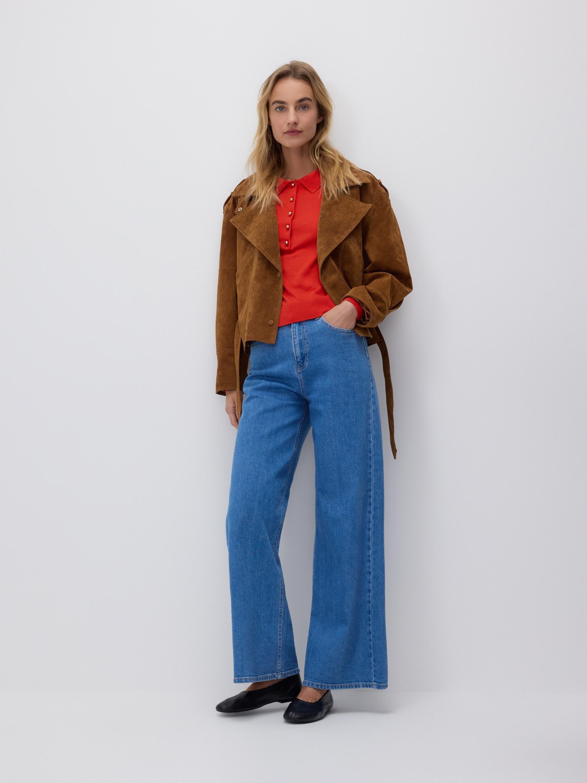 Red Wool Blend Jumper, Red, medium