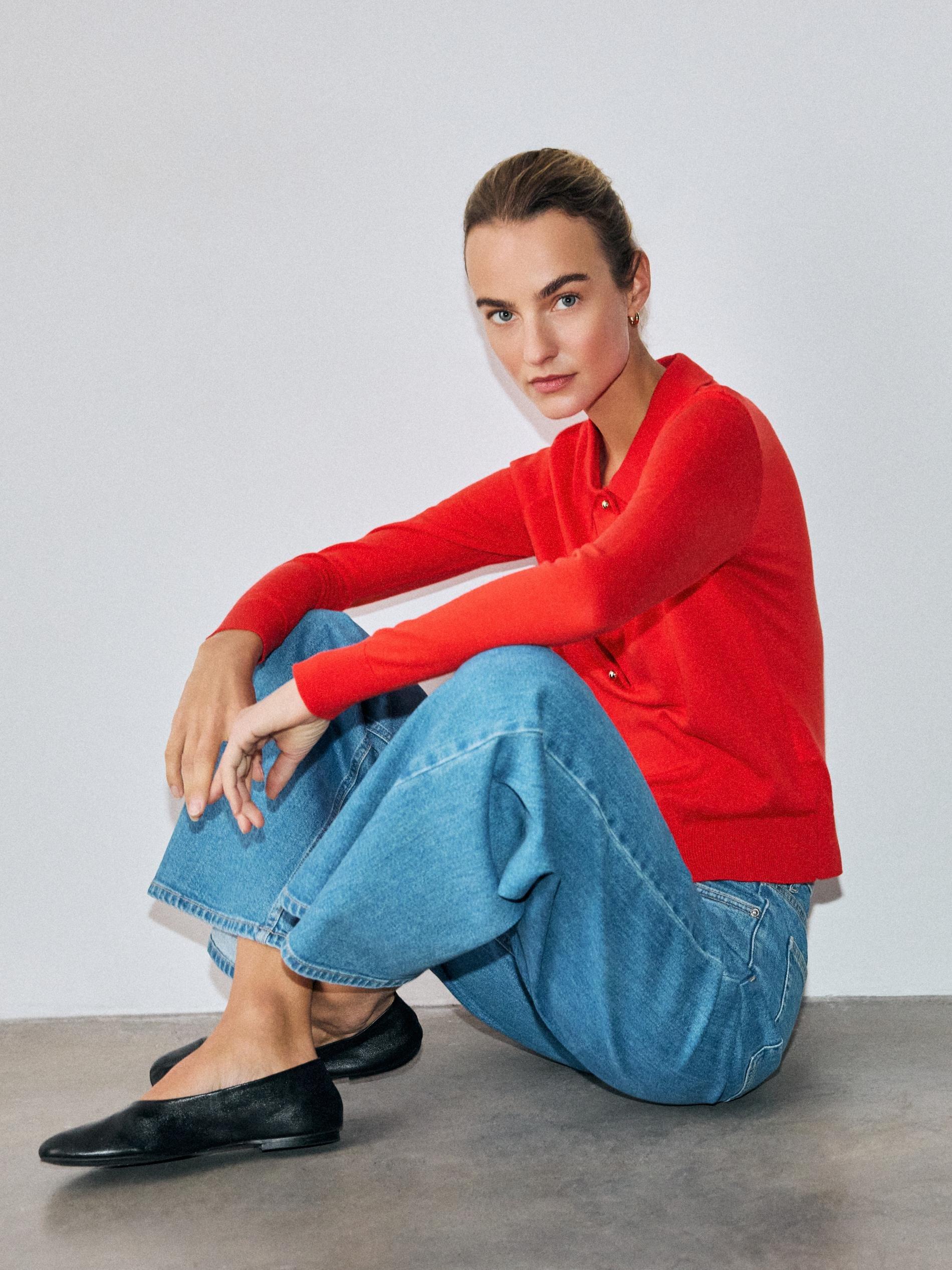 Red Wool Blend Jumper, Red, large image number 9