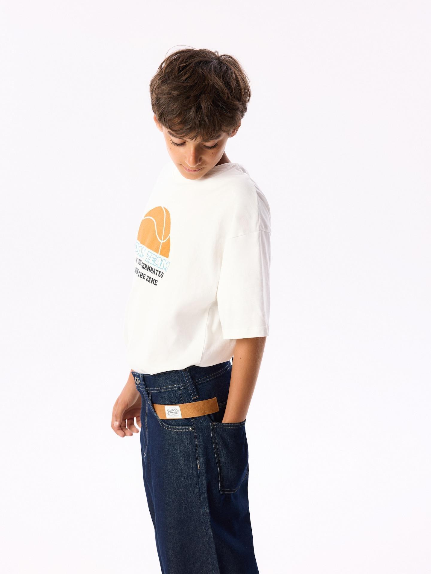 Navy Baggy Jeans, Navy, large image number 4