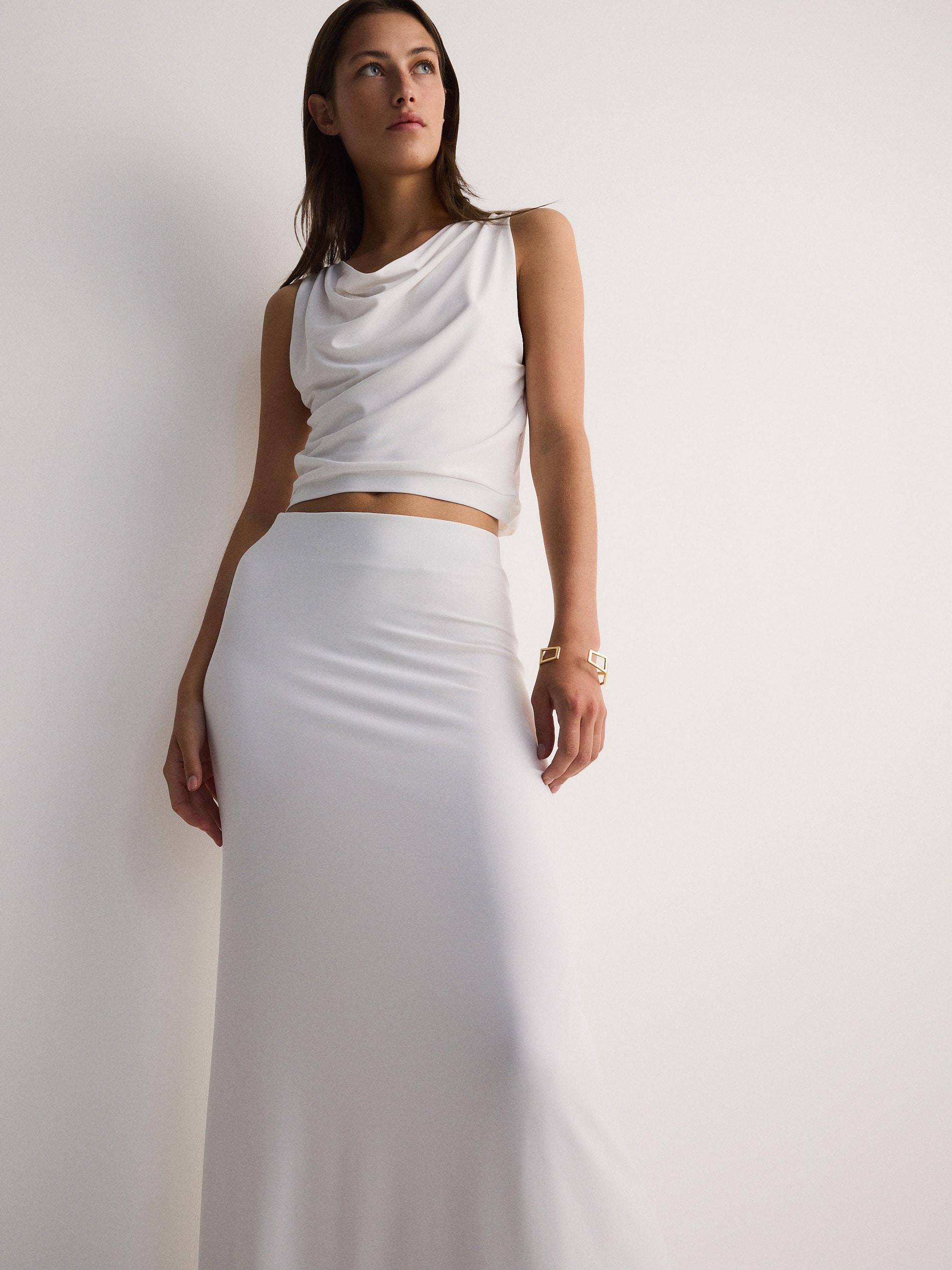 White Maxi Skirt, , large image number 2