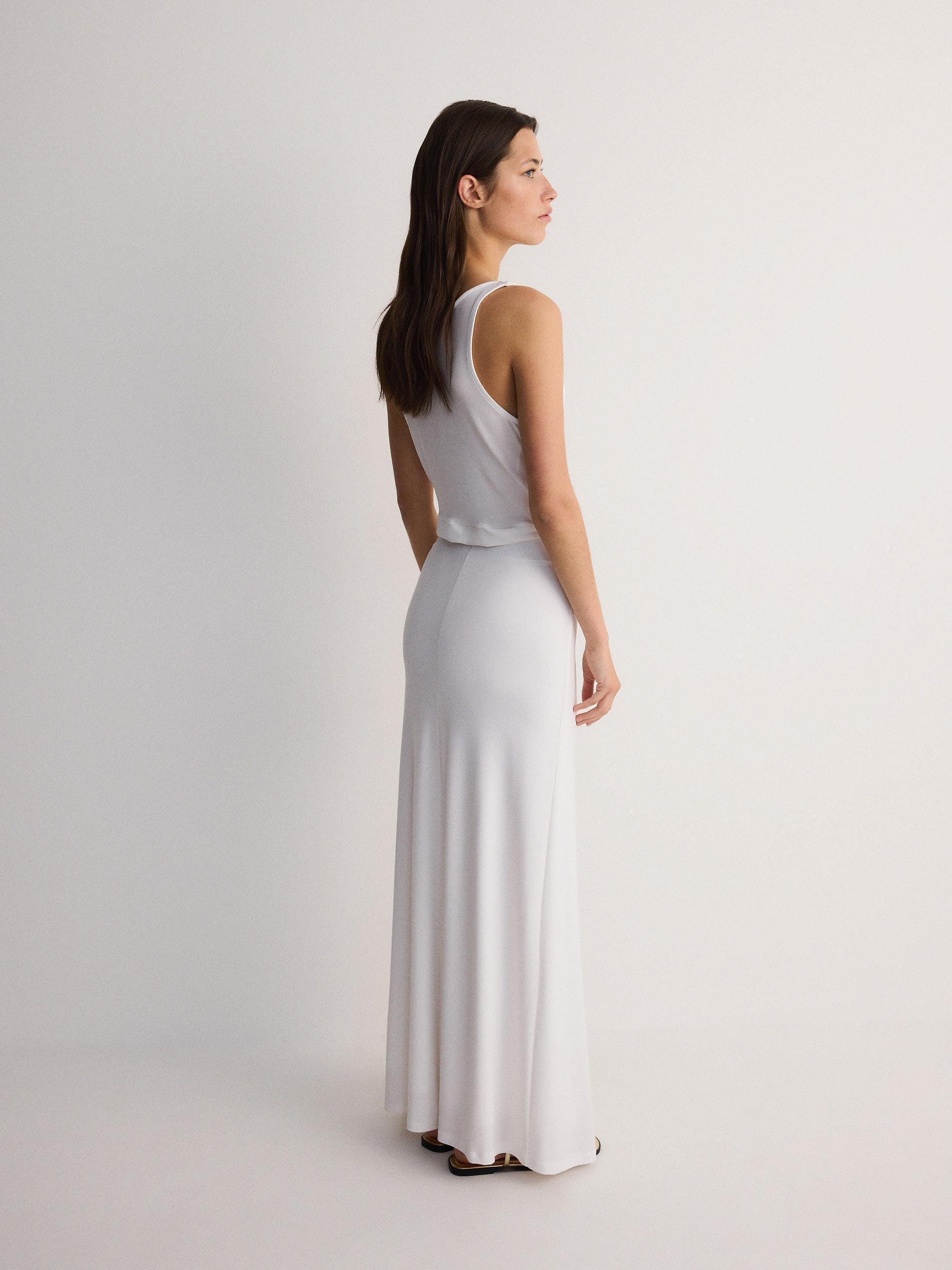 White Maxi Skirt, , large image number 3