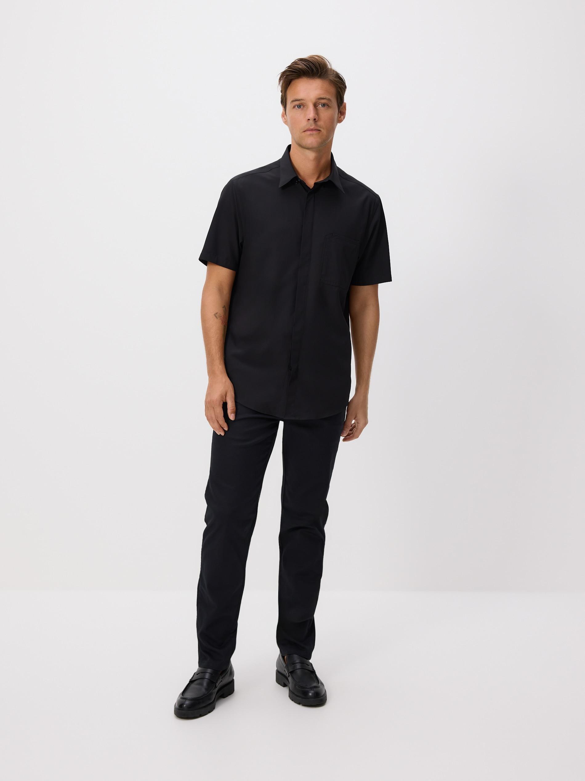 MEN`S SHIRT BLACK, Black, large image number 2