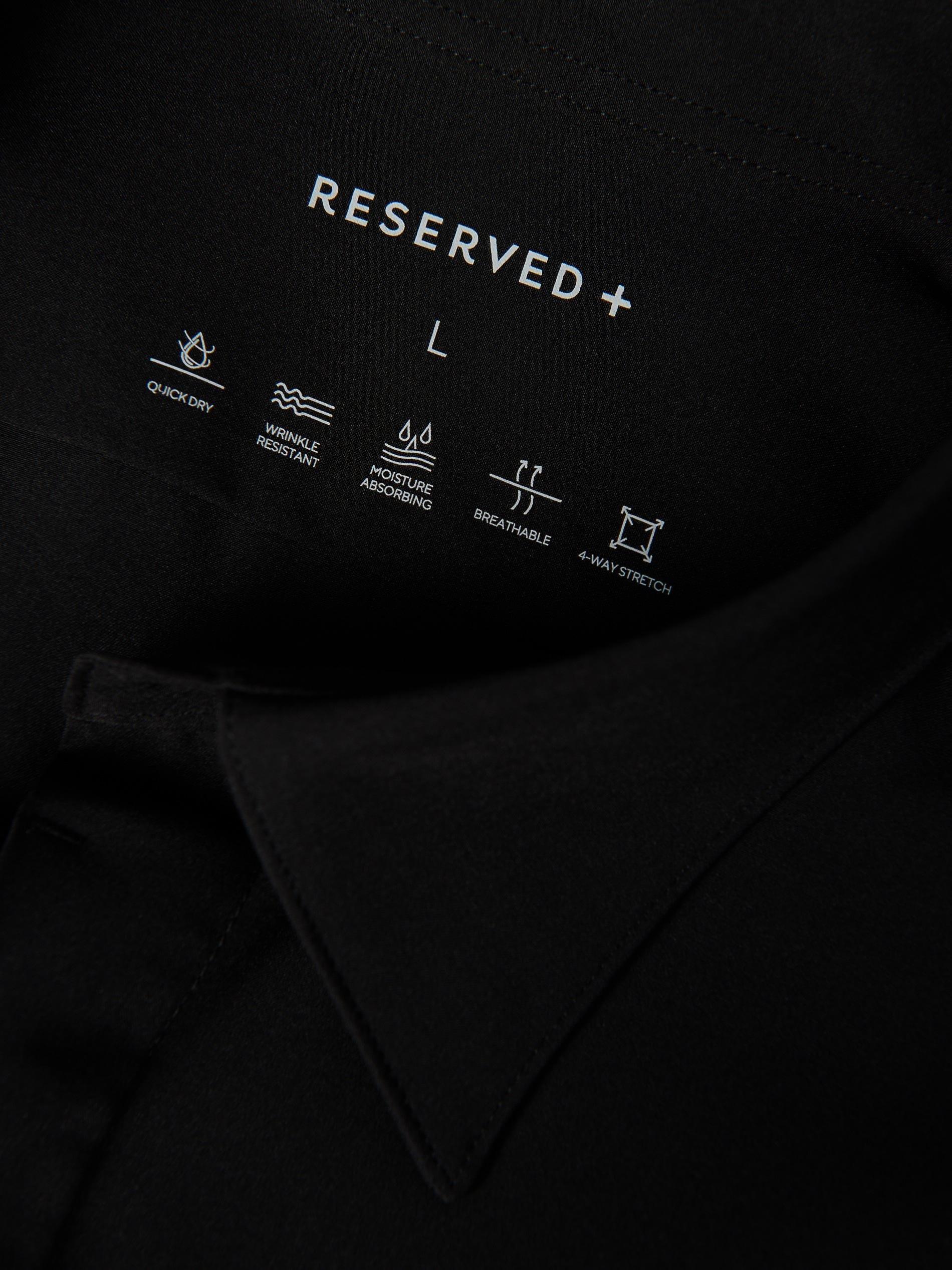 Black Regular Fit Short Sleeve Shirt, Black, large image number 6