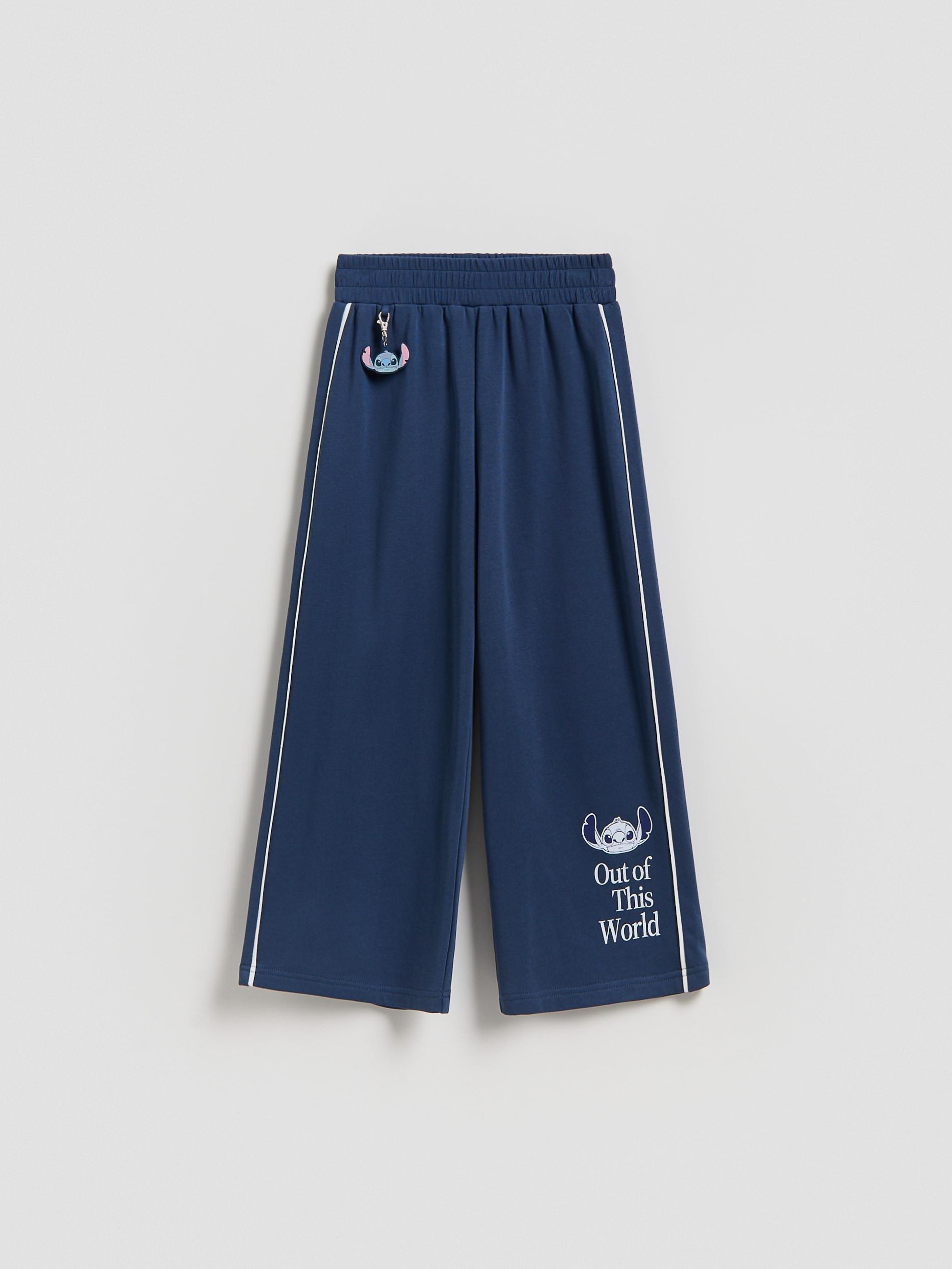 Navy Trousers With Keychain Lilo And Stitch, Navy, large image number 3