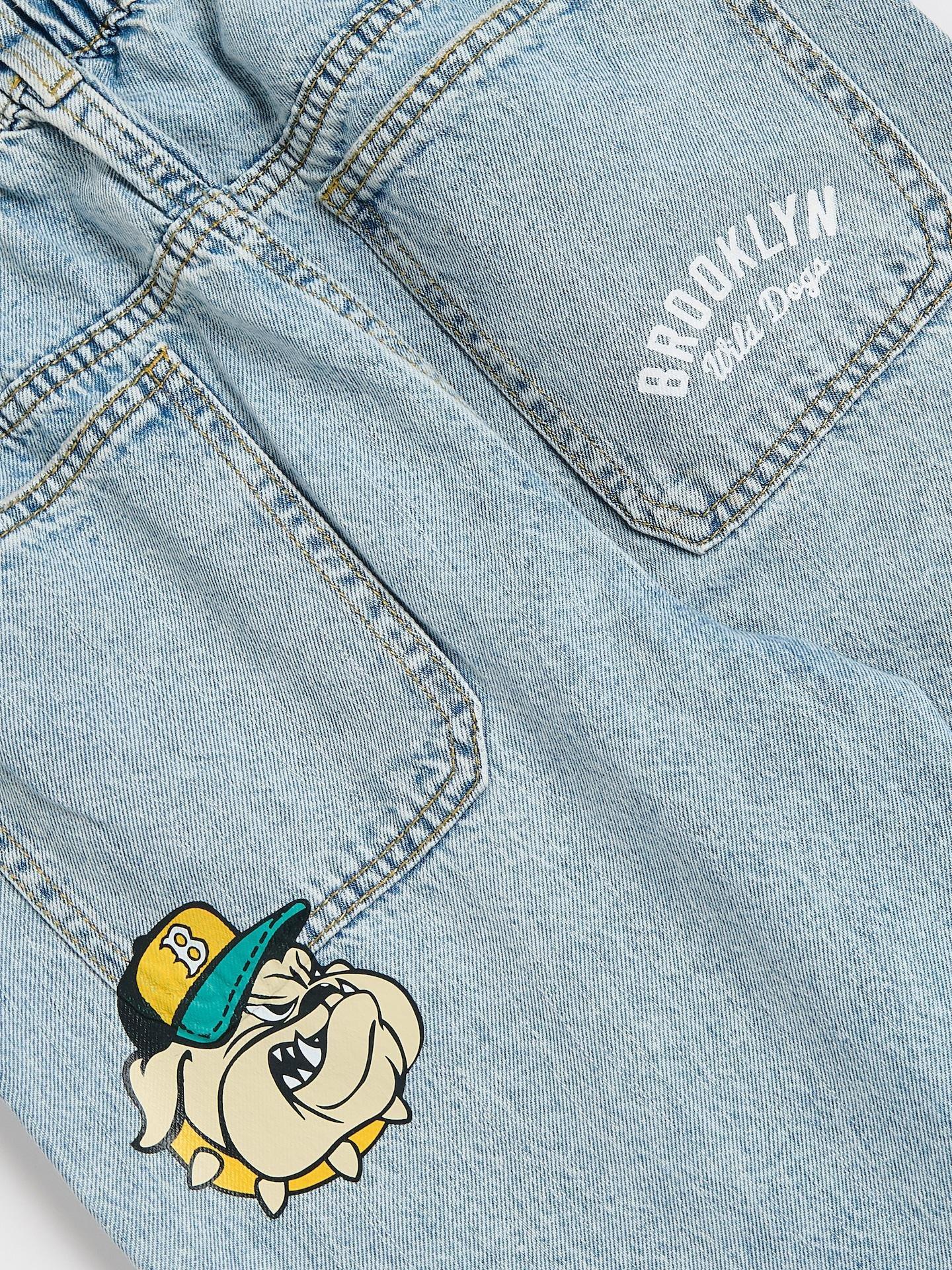 Blue Baggy Jeans, Blue, large image number 1