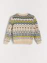 Reserved - Beige Thick Patterned Sweater, Women