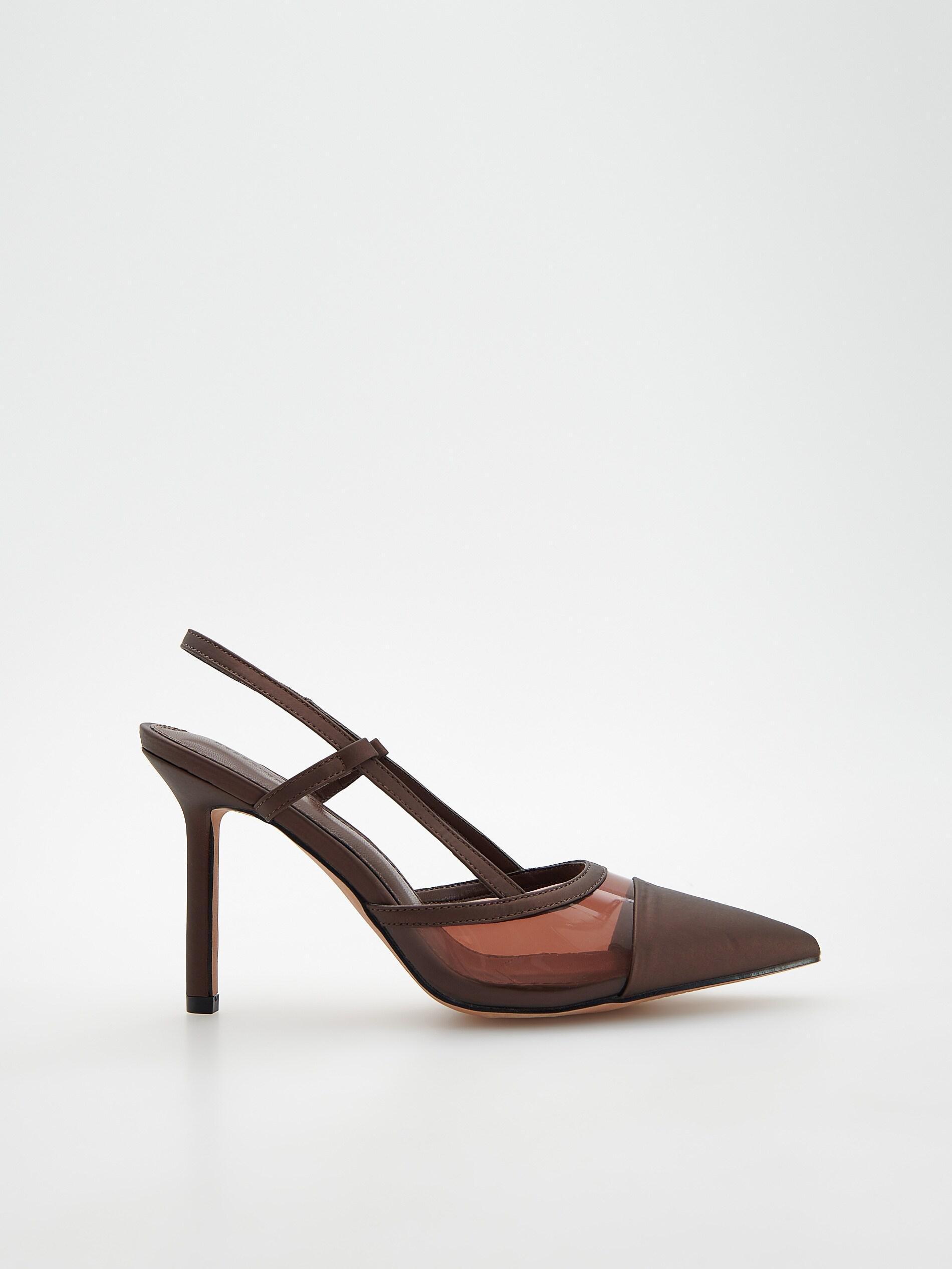 Brown Heeled Pumps, , large image number 0