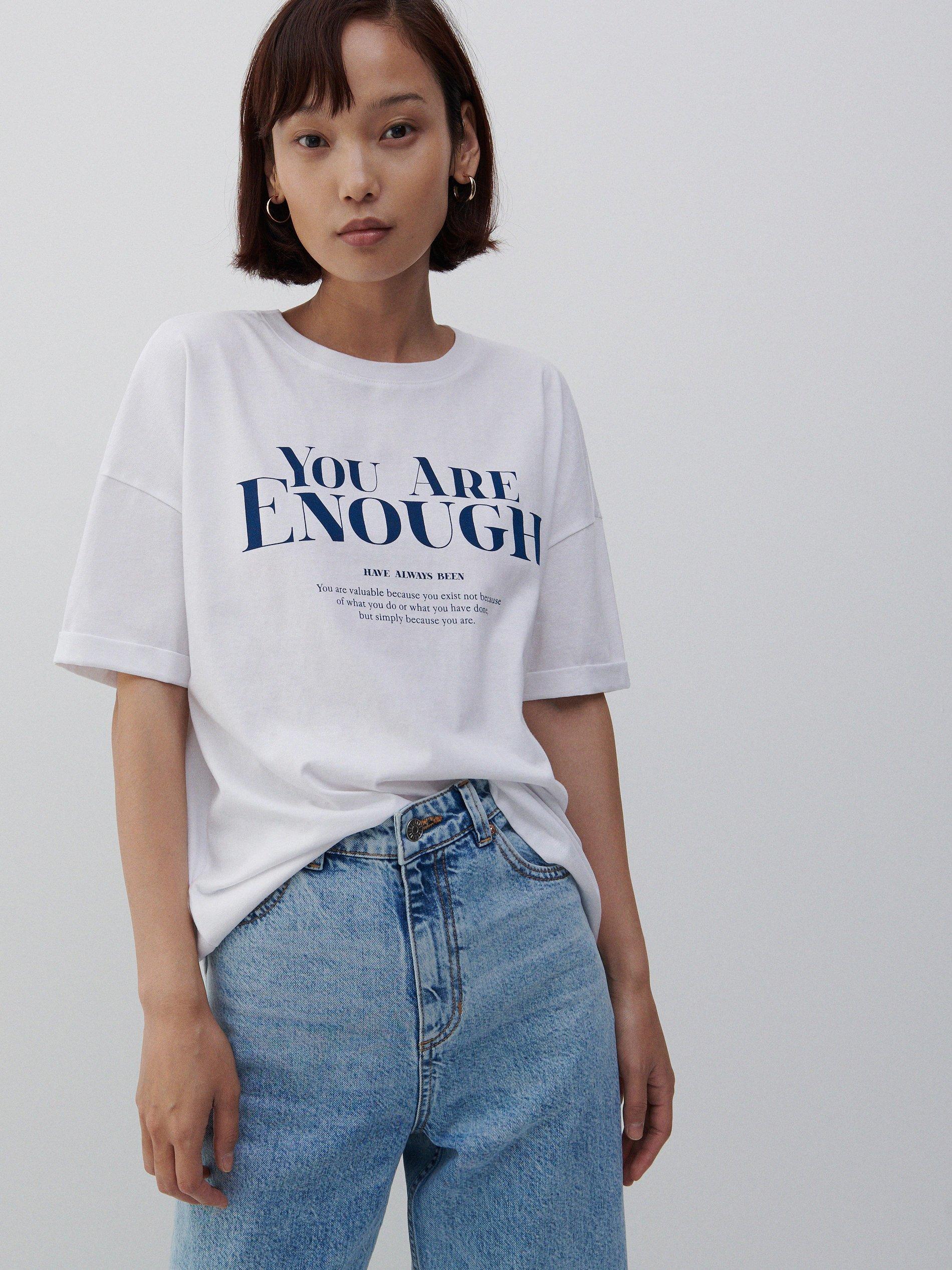 White Printed T-Shirt, , large image number 1
