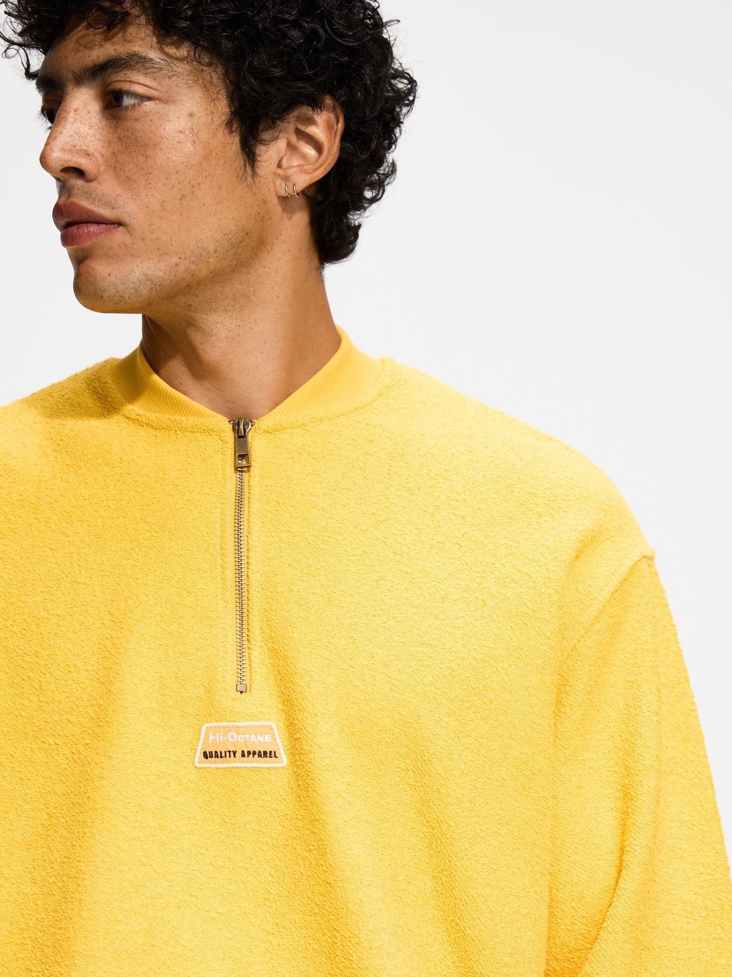 Yellow Structural Sweatshirt, Yellow, medium