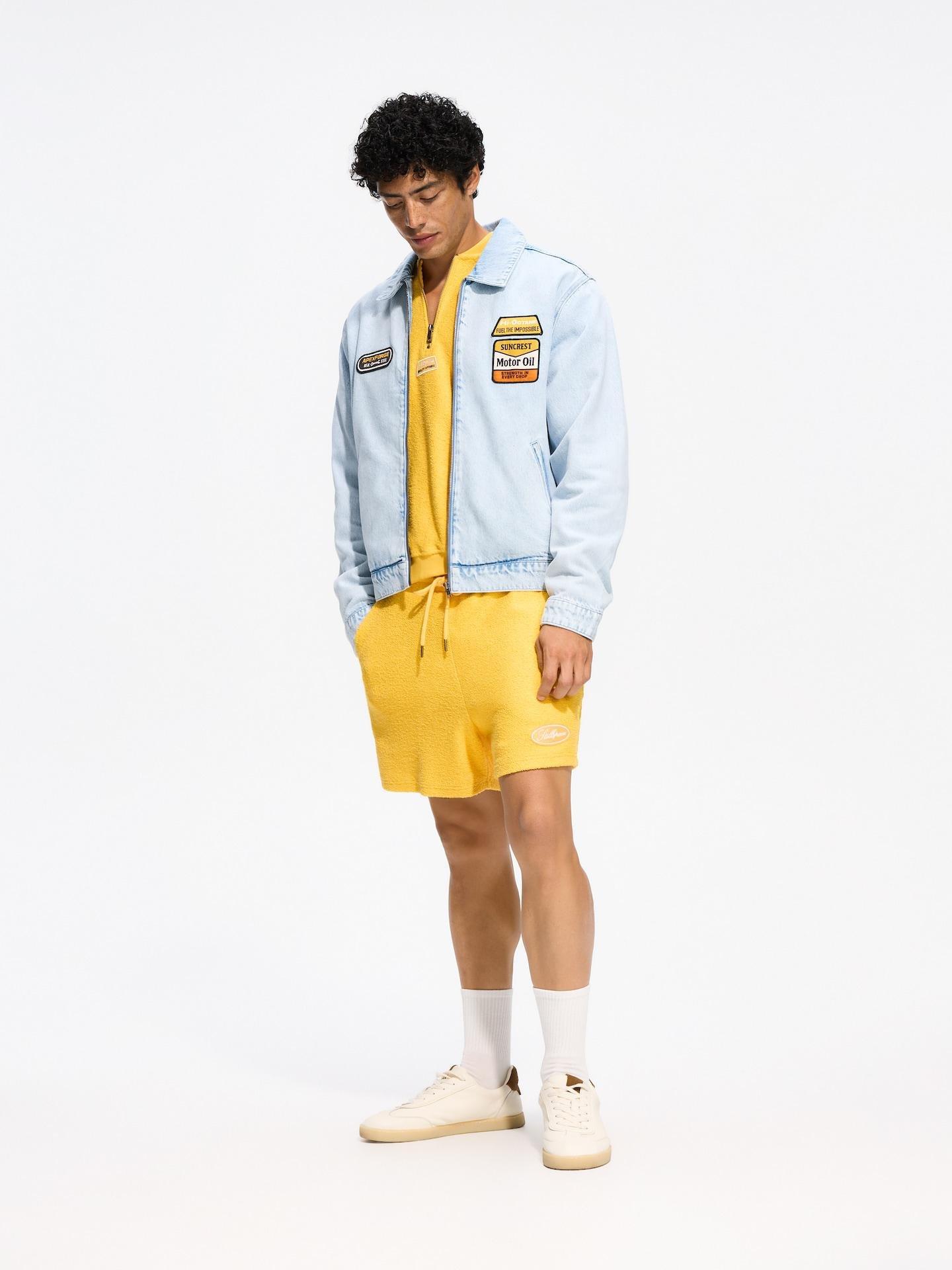 Yellow Structural Sweatshirt, Yellow, large image number 1