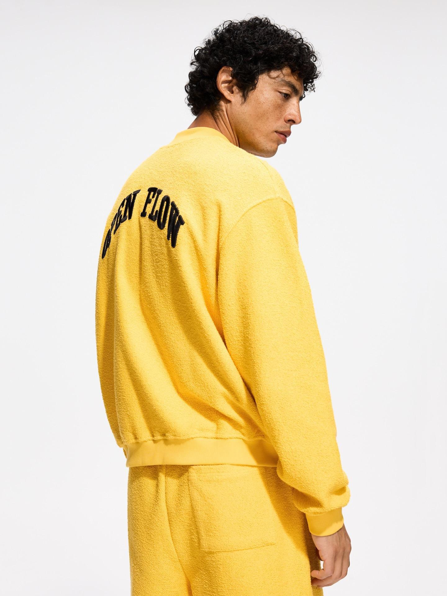 Yellow Structural Sweatshirt, Yellow, medium