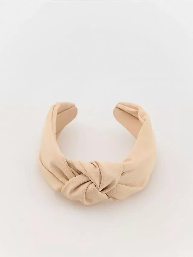 Beige Headband, Ivory, large image number 0