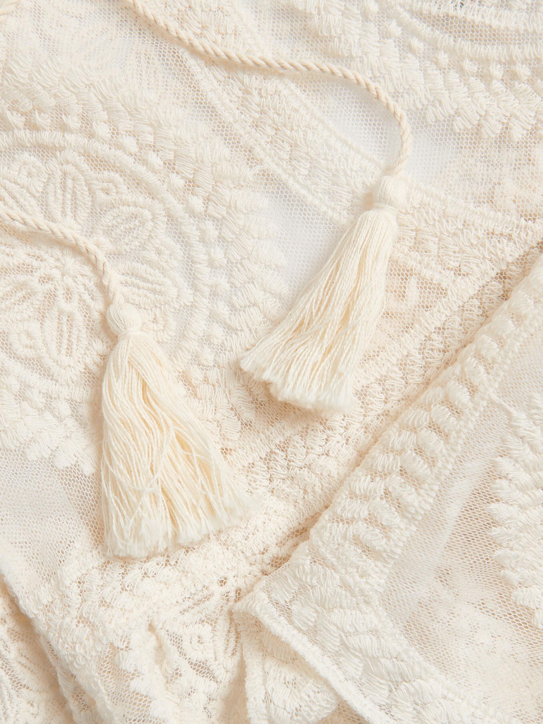 Yellow Poncho, Beige, large image number 3