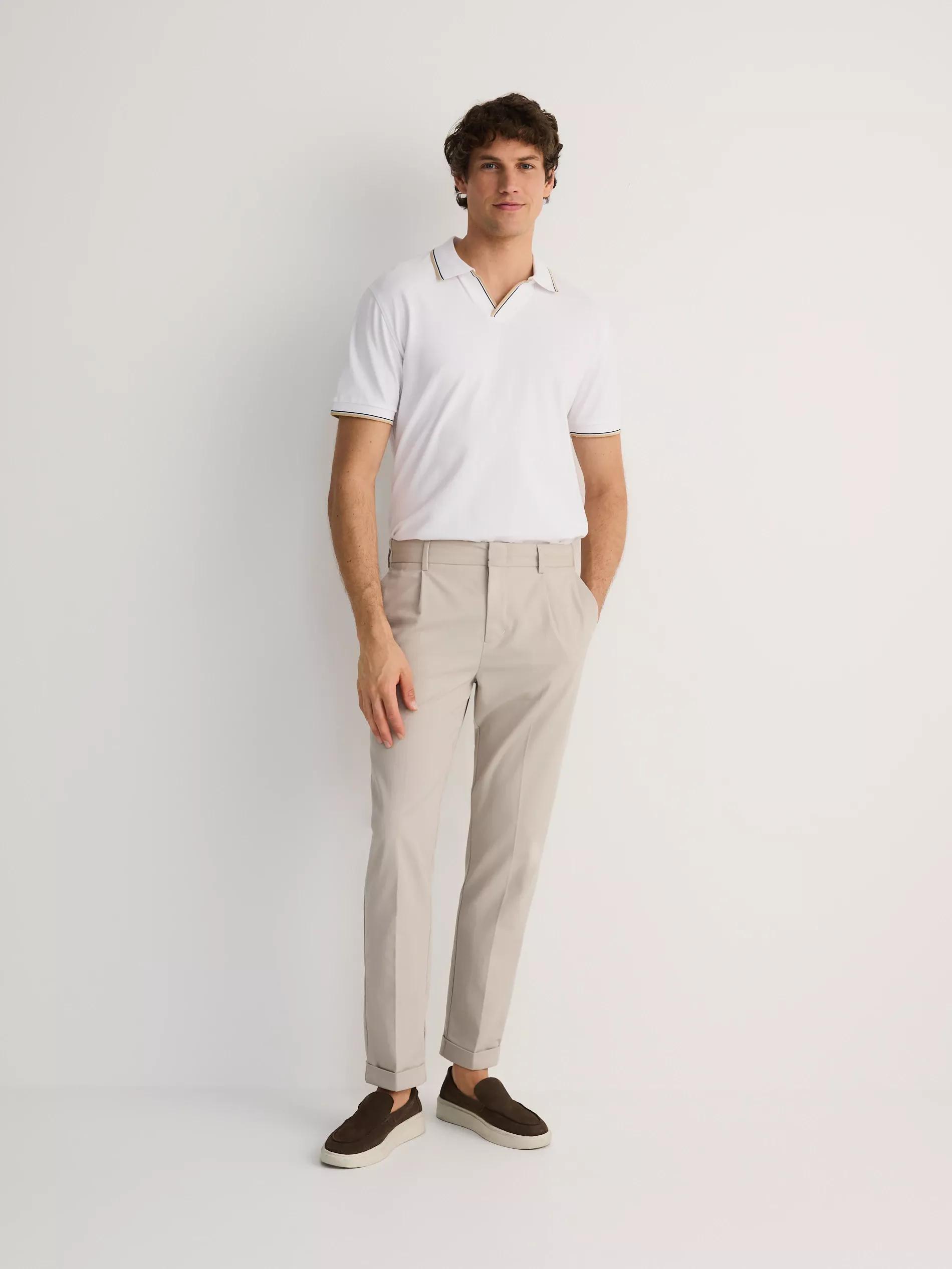 White Regular Fit Polo Shirt, , large image number 4
