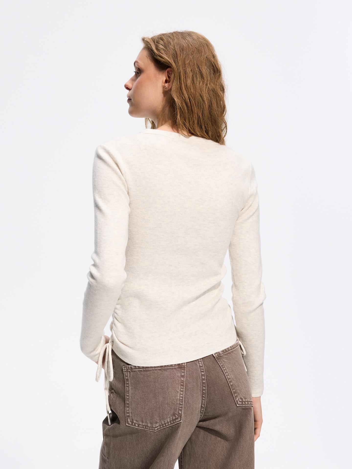 Beige Sweater With Ties, Beige, medium