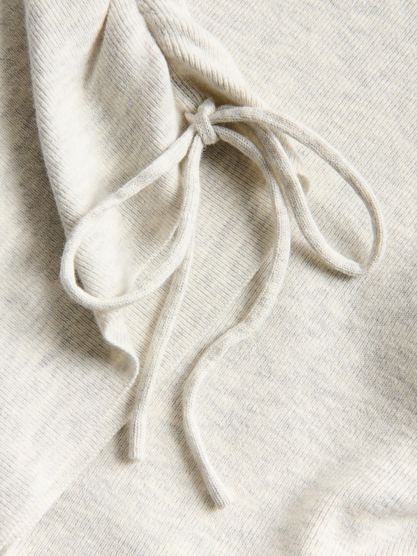 Beige Sweater With Ties, Beige, large image number 4