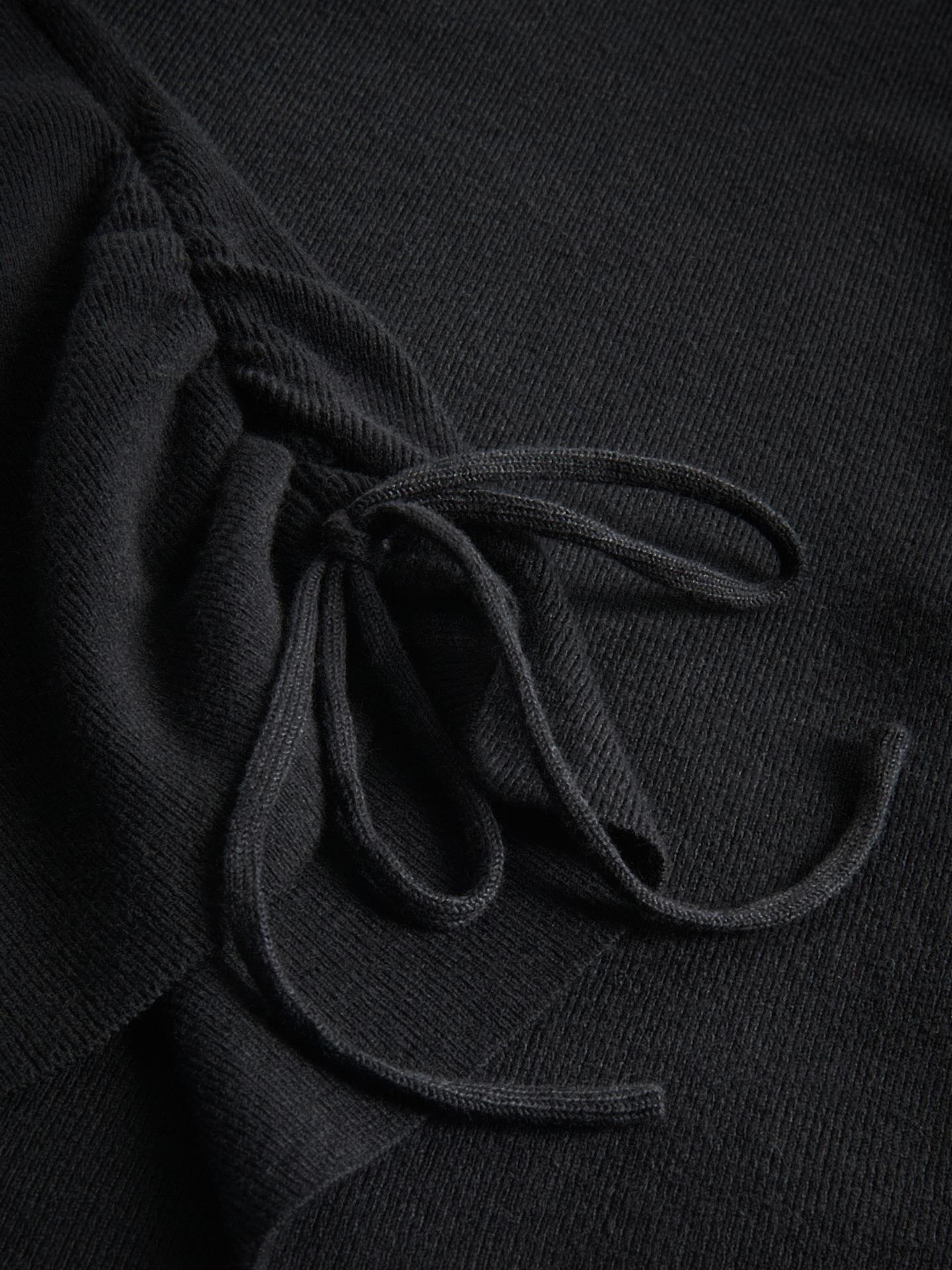 Black Sweater With Ties, Black, large image number 4