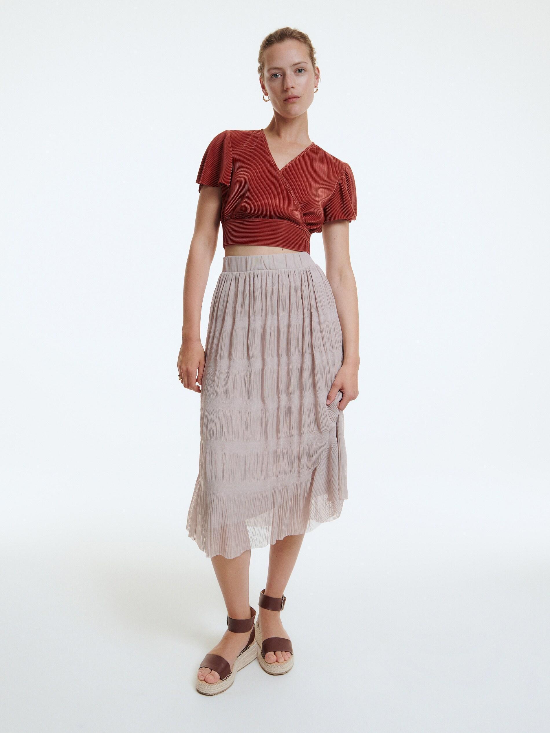 LADIES` SKIRT DARK GREY, , large image number 4