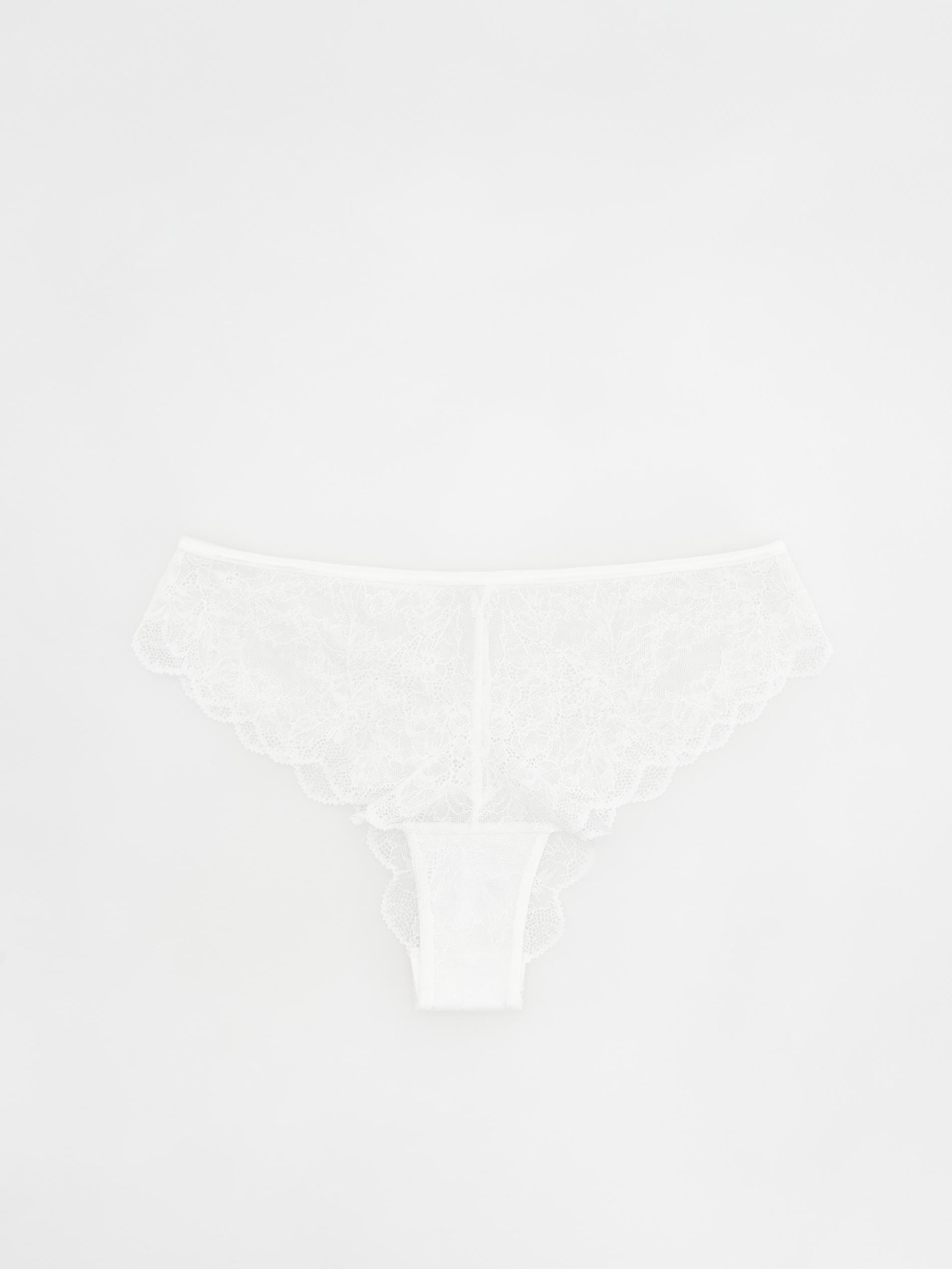 Cream Lace Knickers, , large image number 2