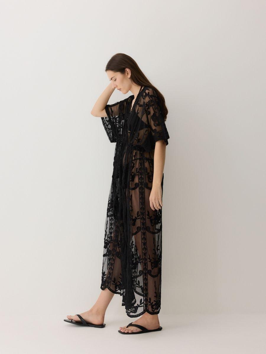Black Beach Dress, Black, large image number 2