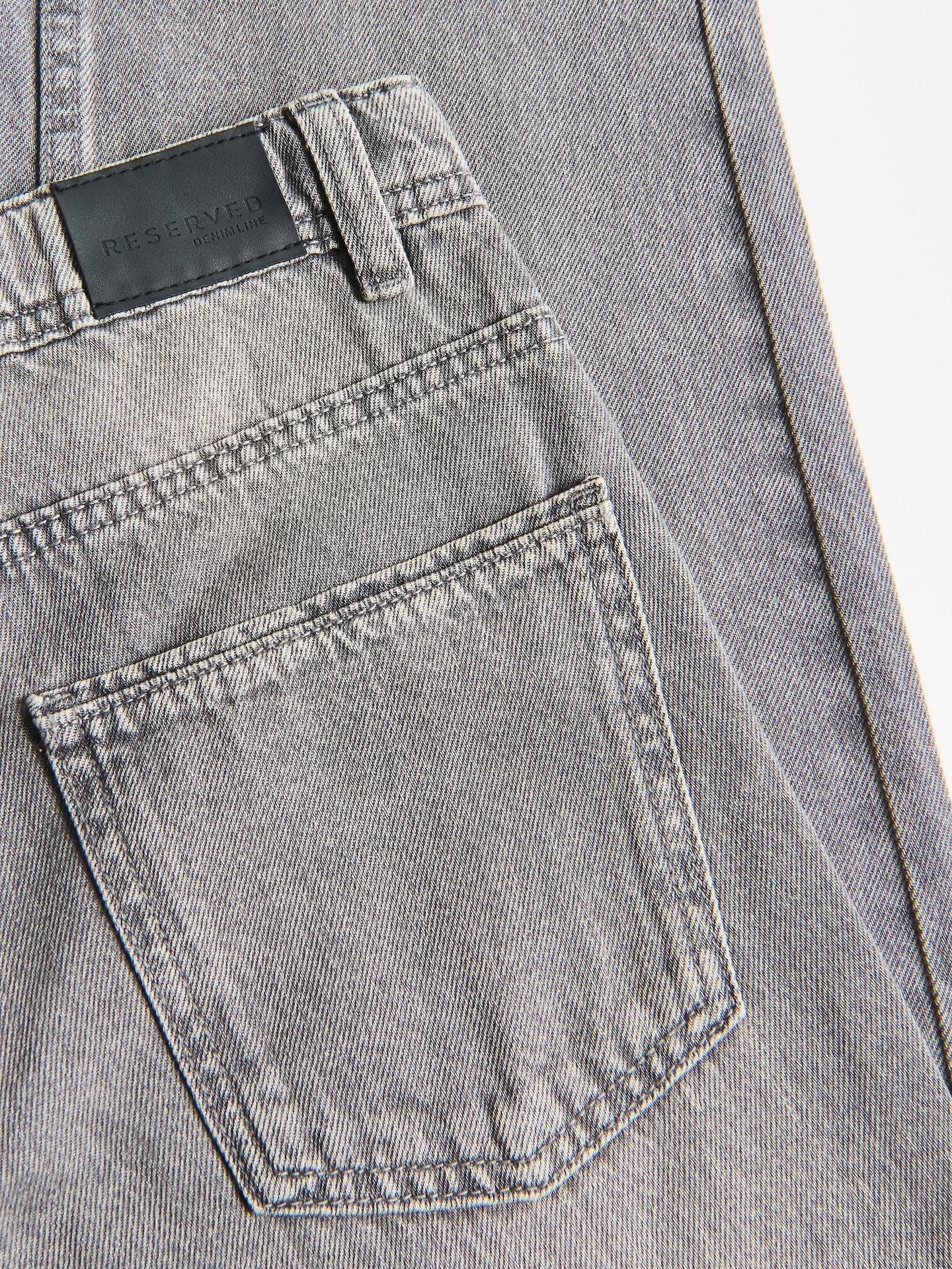 Grey Straight Jeans, Grey, large image number 3