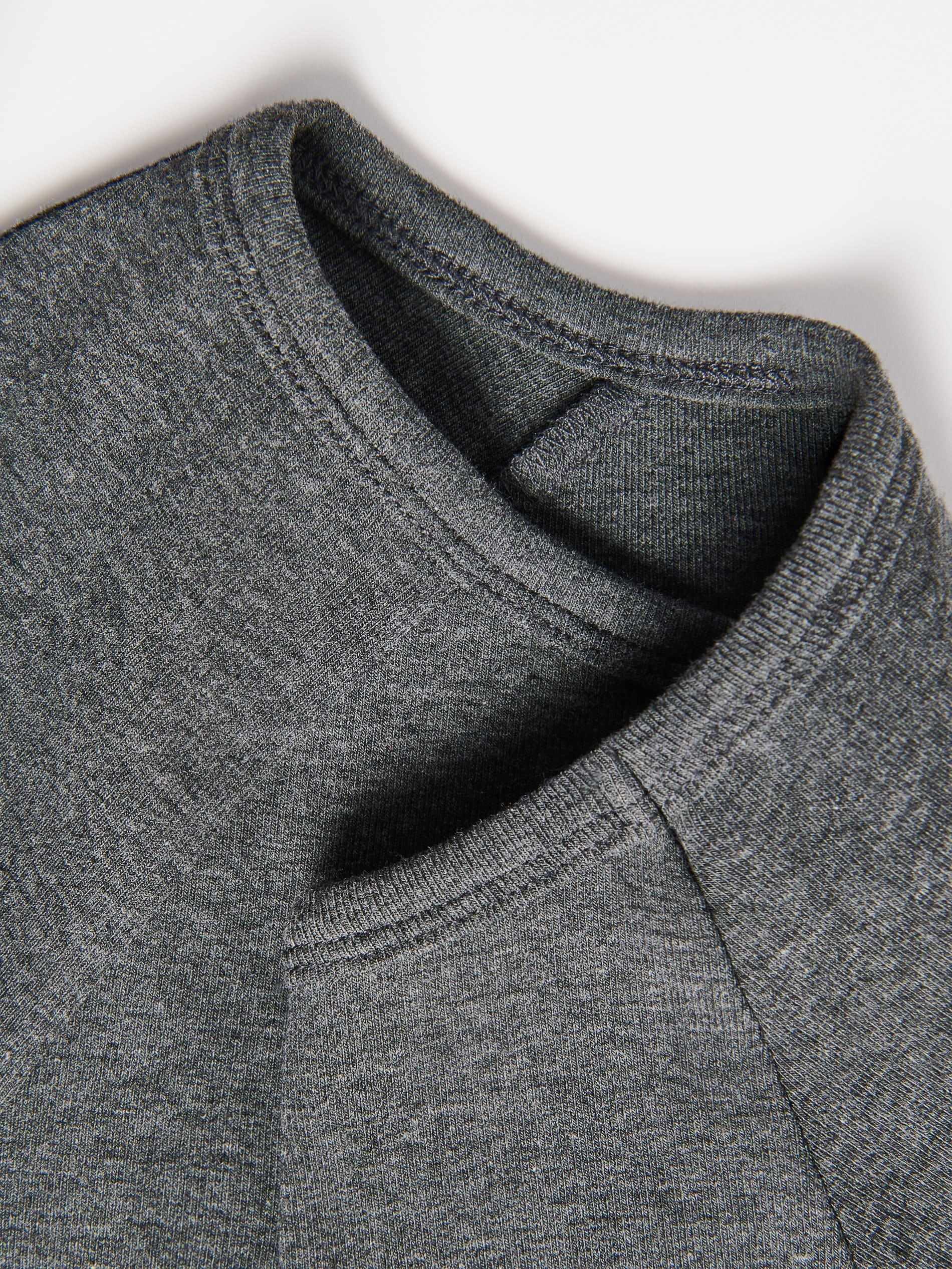 Grey T-Shirt With Viscose Blend, Light grey, large image number 5