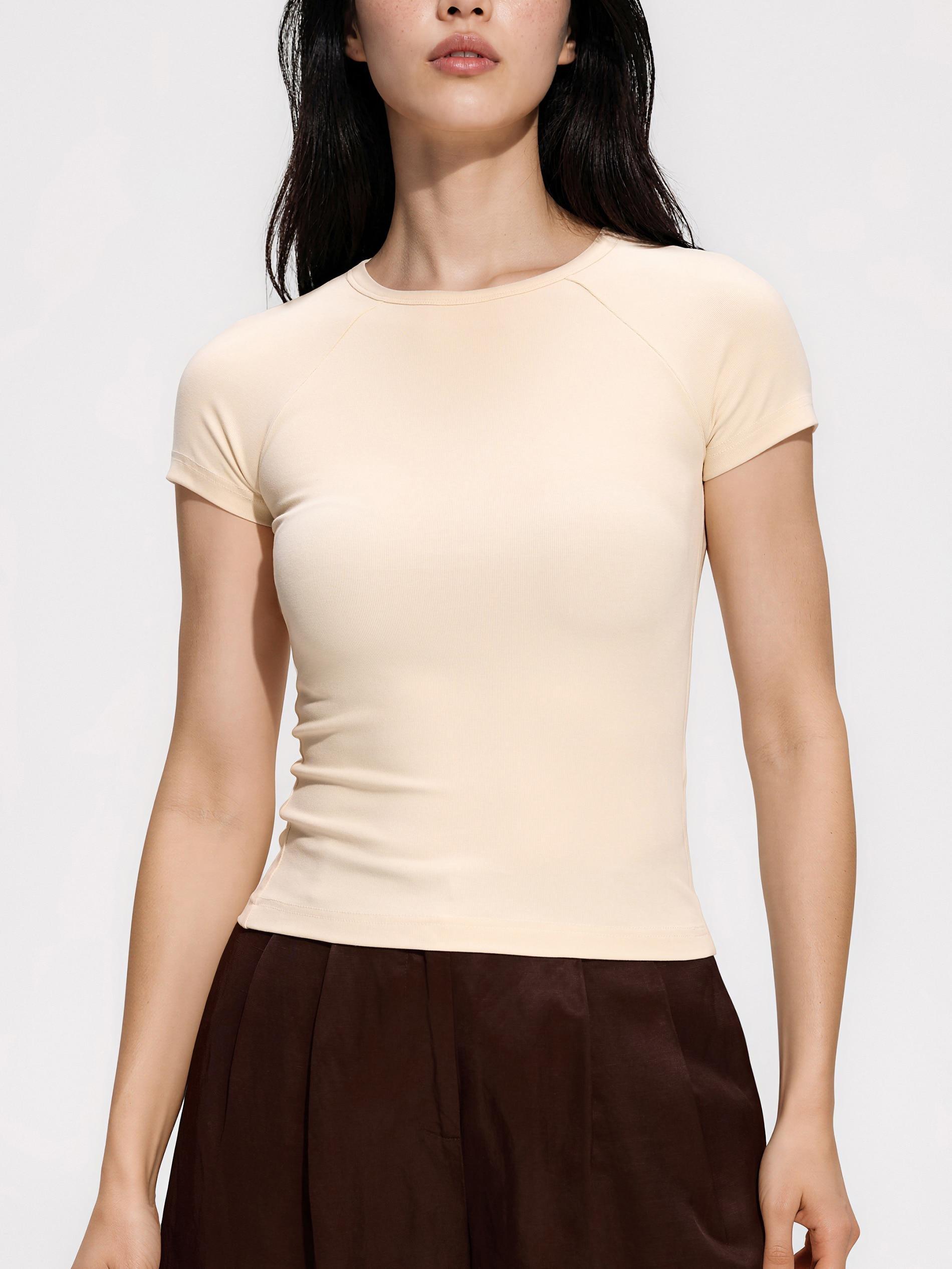 تيشيرت مع خليط فيسكوز أصفر, Yellow, large image number 0
