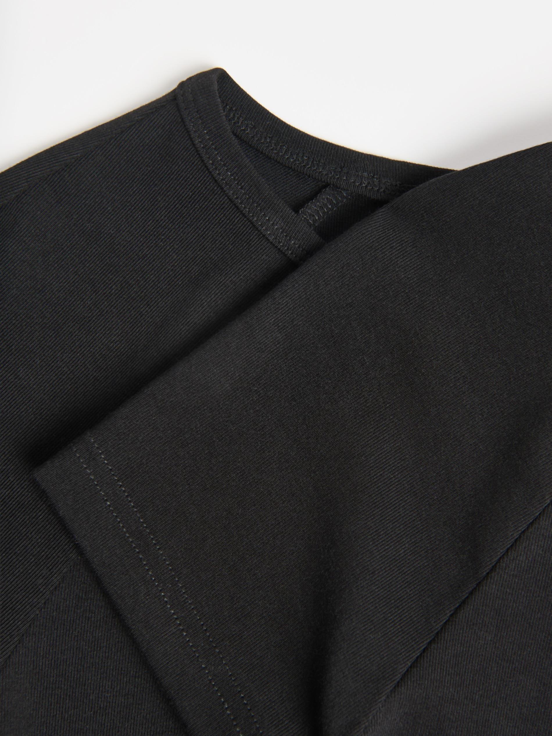 تيشيرت مع خليط فيسكوز أسود, Black, medium