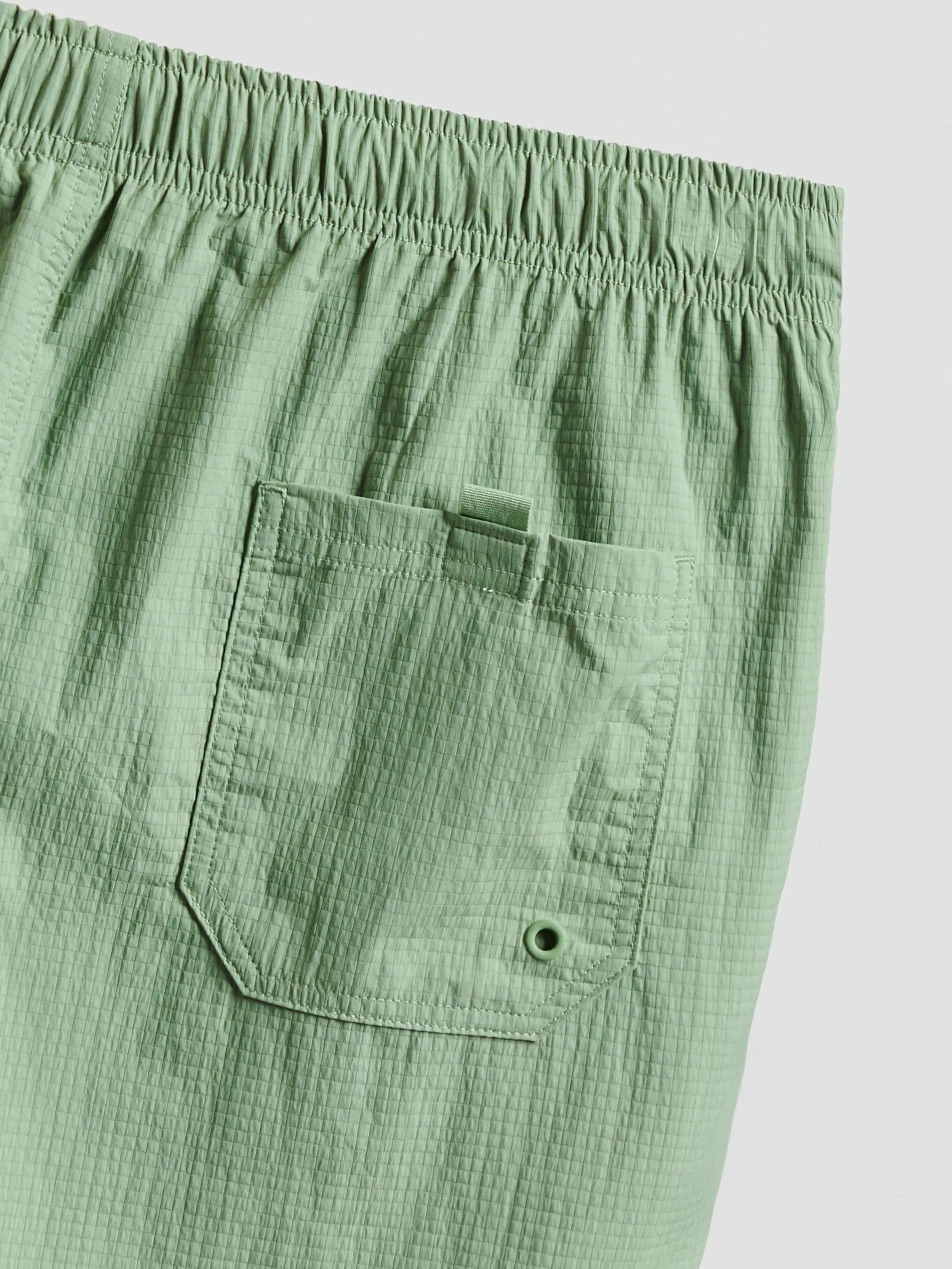 MEN`S SWIMMING SHORTS LIGHT GREEN, Green, large image number 4