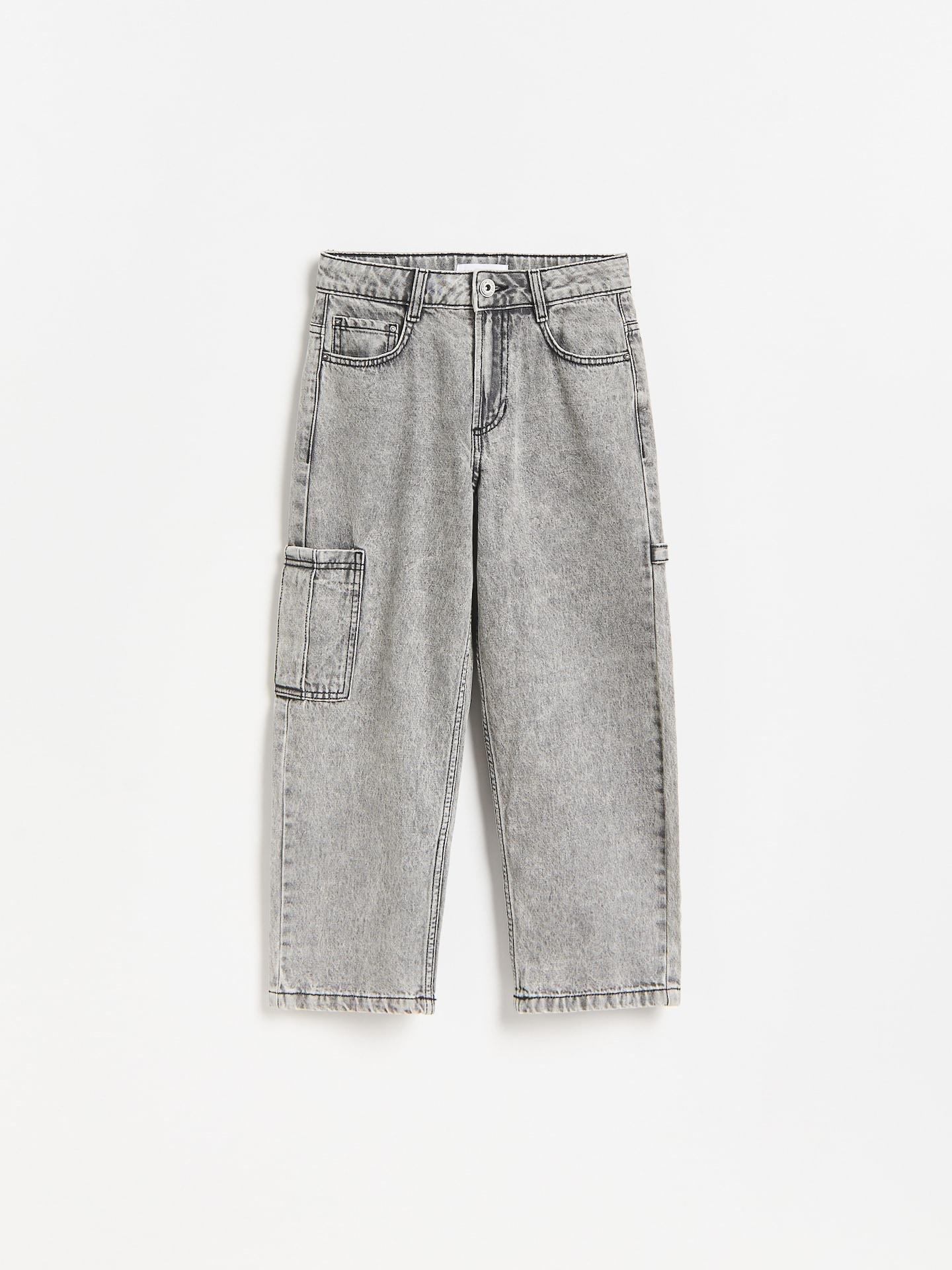 Grey Straight Fit Jeans, Light grey, medium