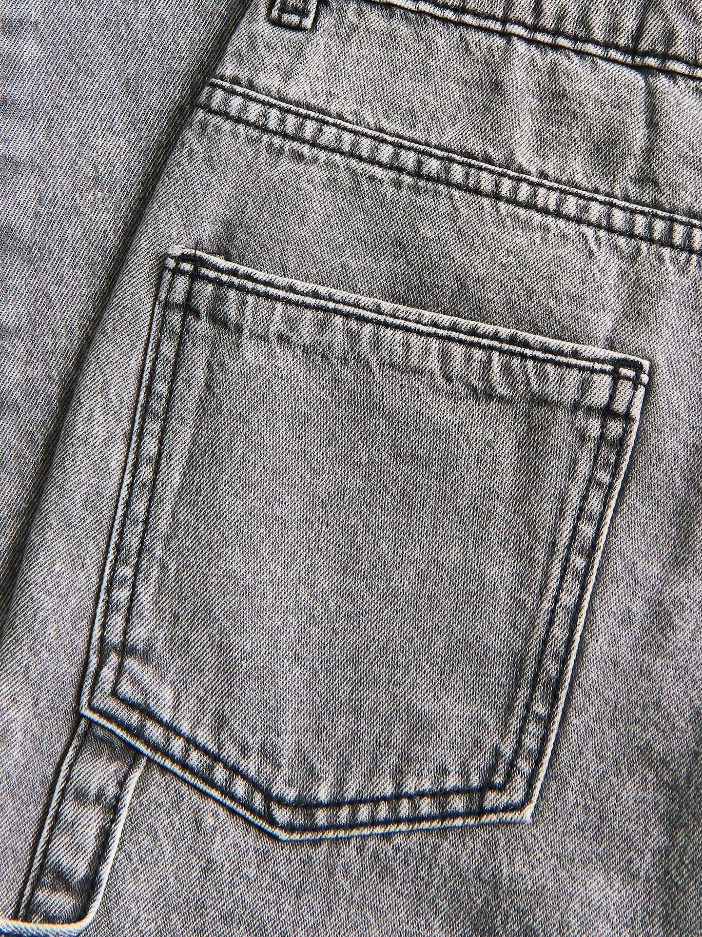 Grey Straight Fit Jeans, Light grey, large image number 5