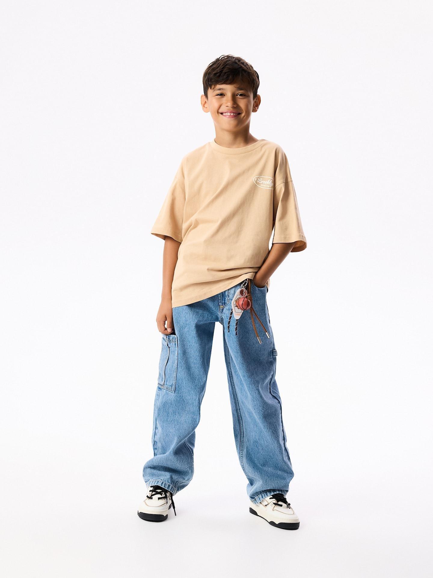 Blue Straight Fit Jeans, Blue, medium