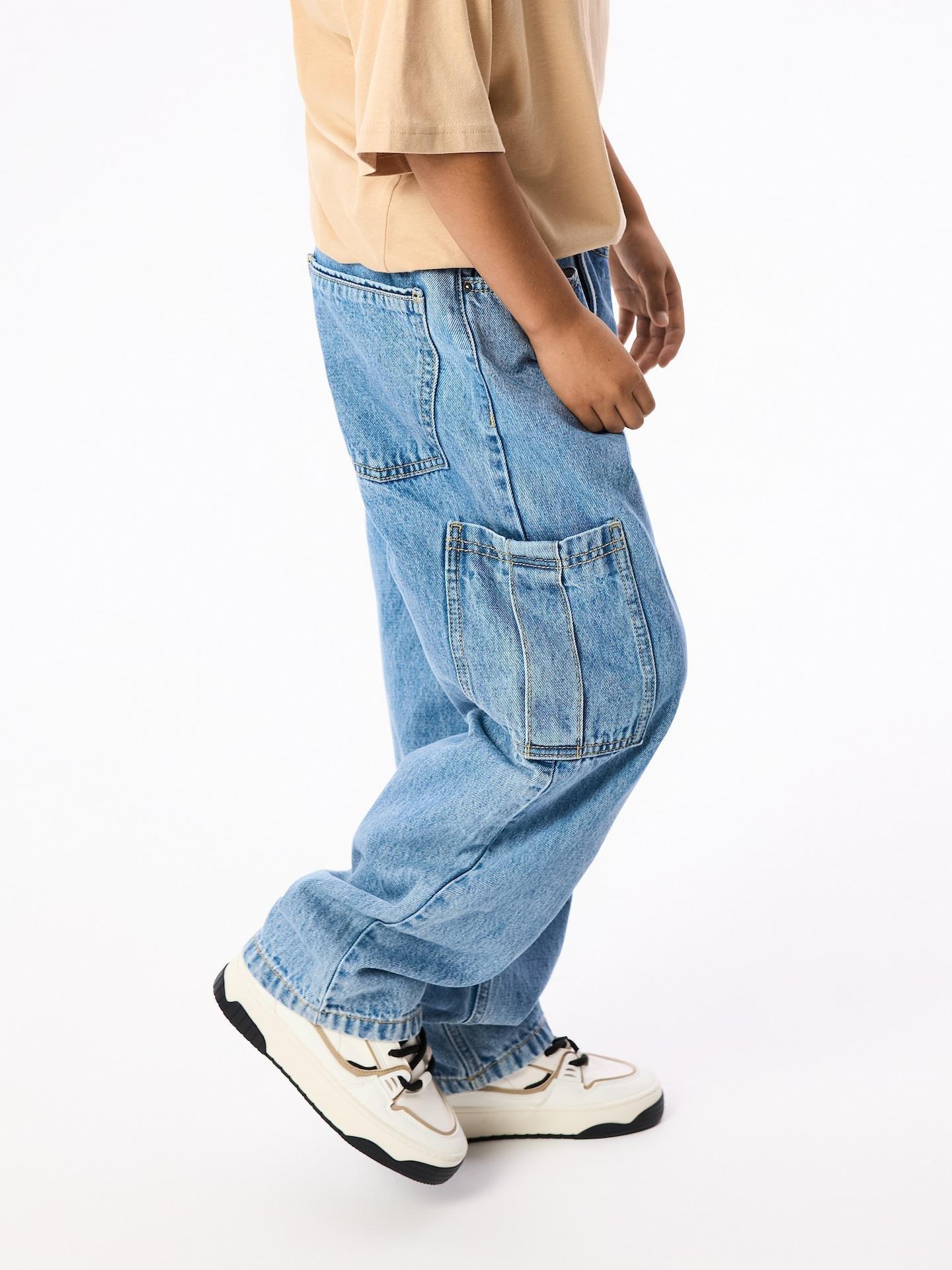 Blue Straight Fit Jeans, Blue, large image number 3