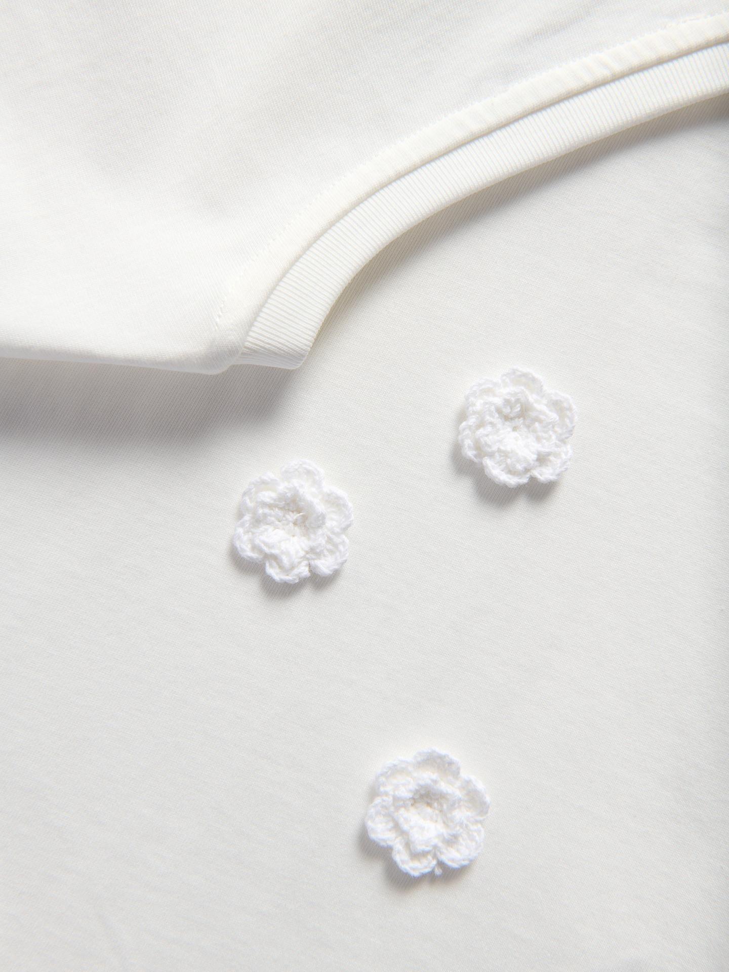 Cream T-Shirt With Applique, Ivory, large image number 4